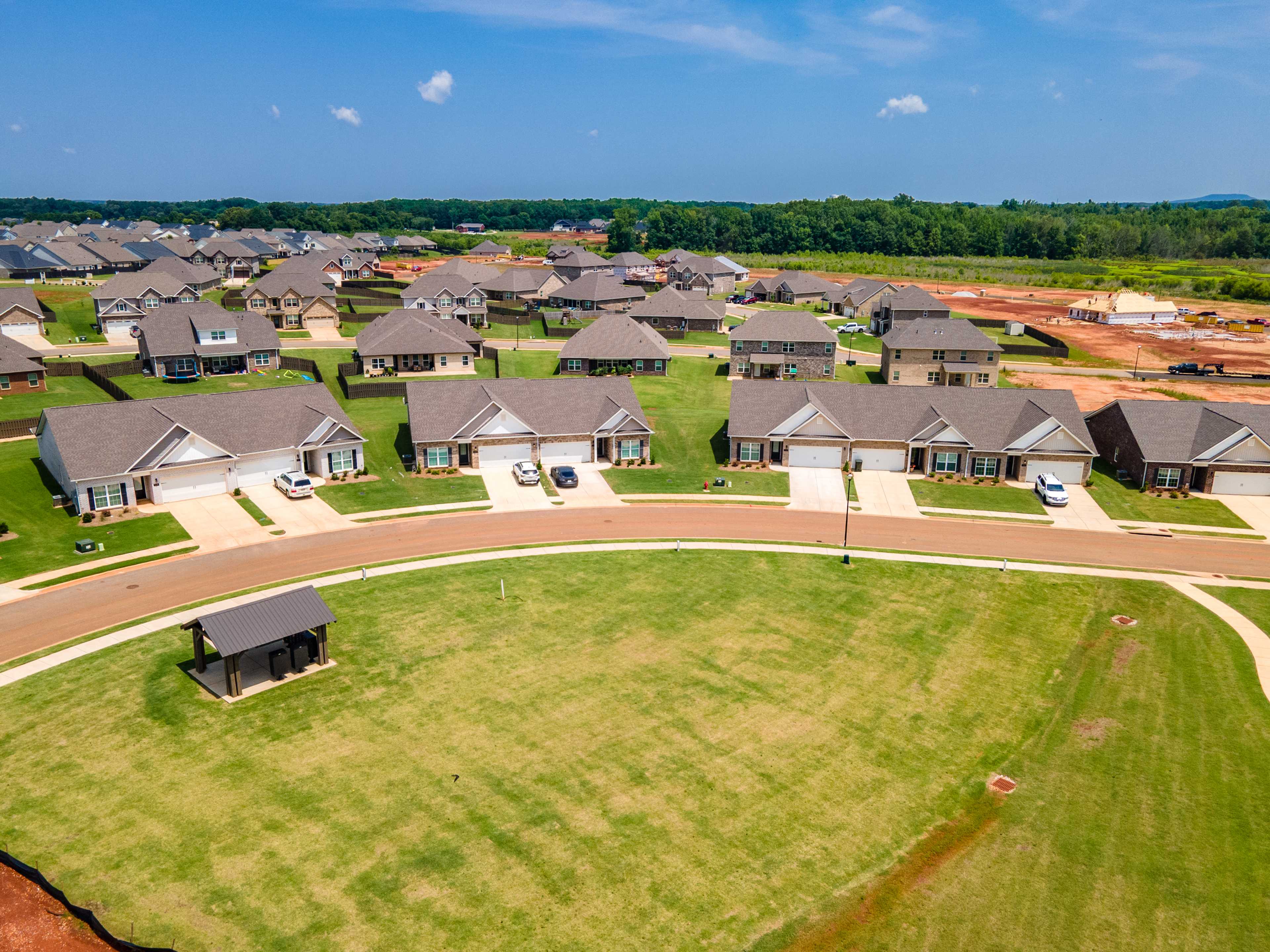 Explore The Villas at Barnett's Crossing from Above