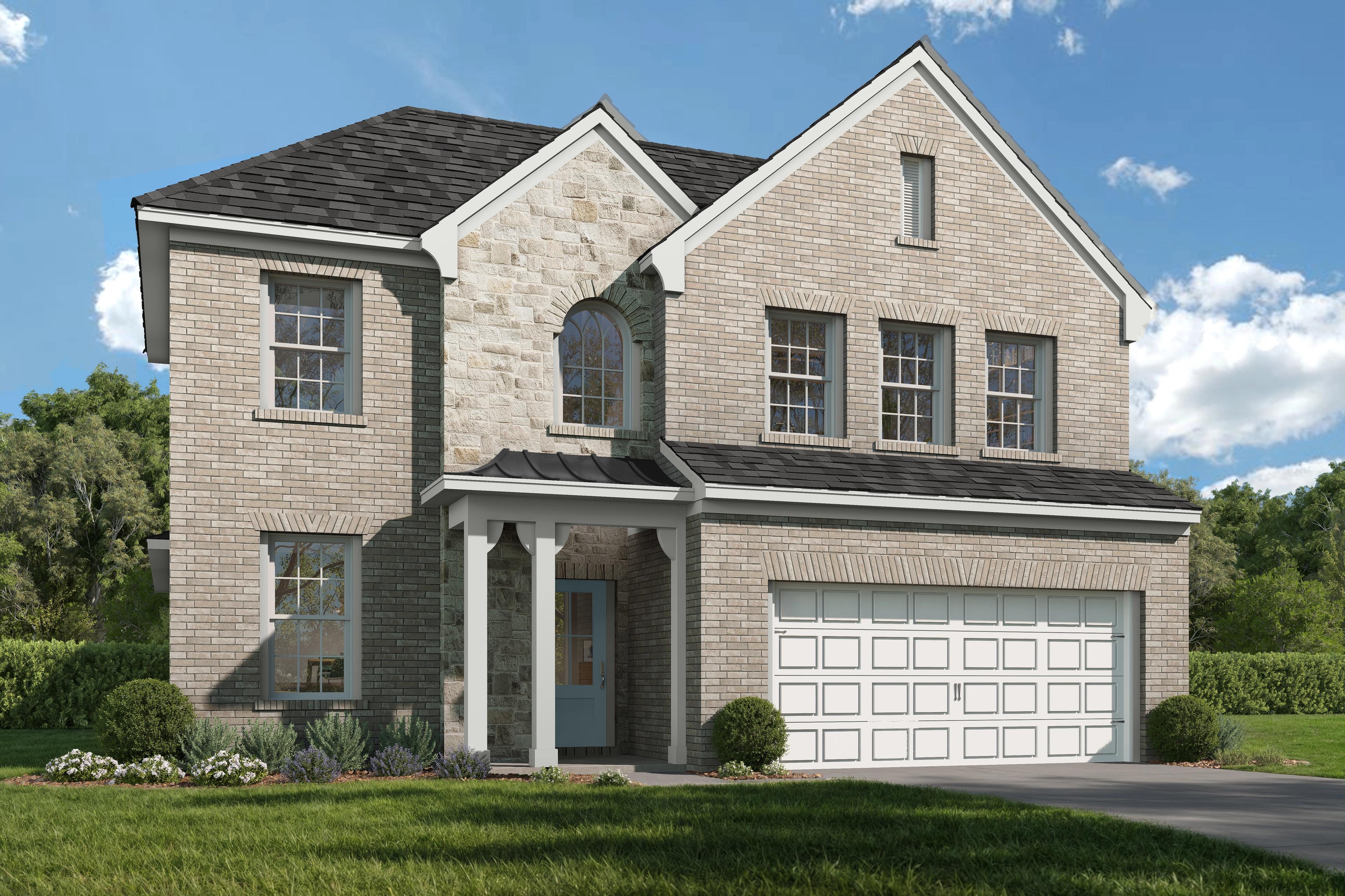 Coming soon preview of The Ashport 2-story home floor plan, 4-5 bedrooms, master suite on main, Davidson Homes