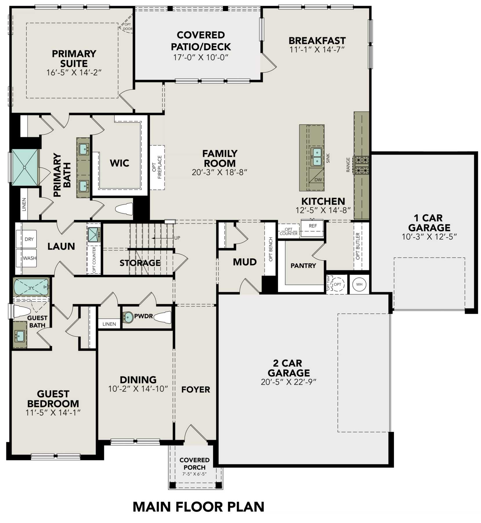 1 - The Belmont G w/ 3-Car Garage buildable floor plan layout in Davidson Homes Homes' Potranco Oaks community.