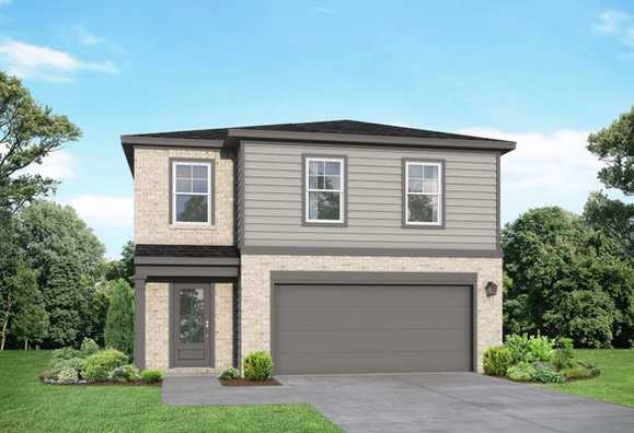 Exterior view of Davidson Homes' The Brazos F Floor Plan