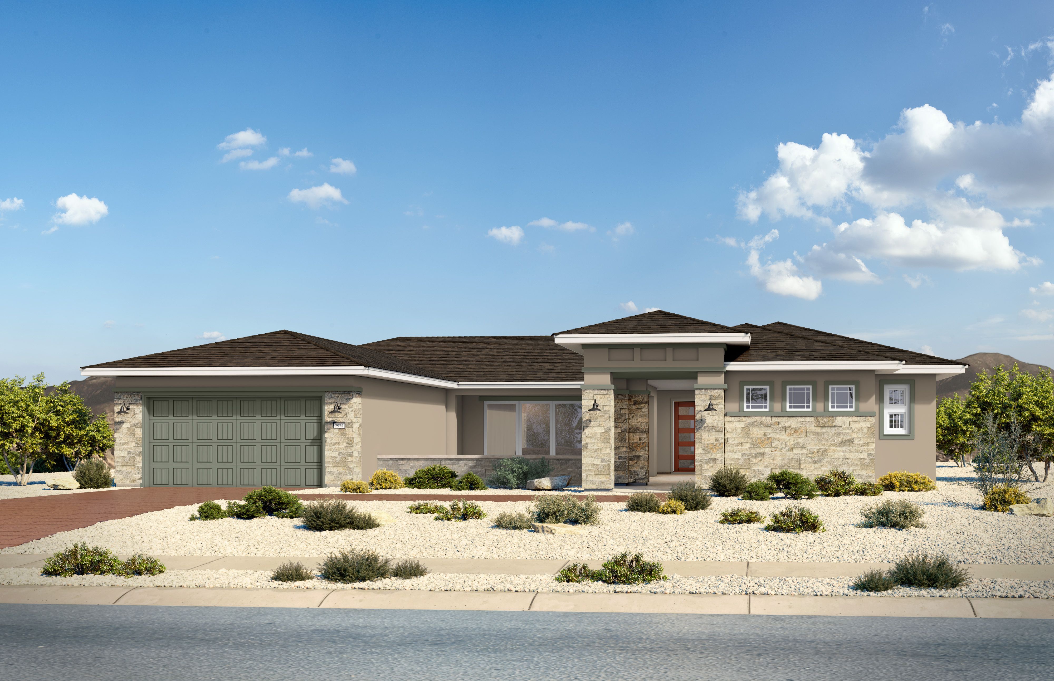 Exterior view of Davidson Homes' The Sundance C Floor Plan