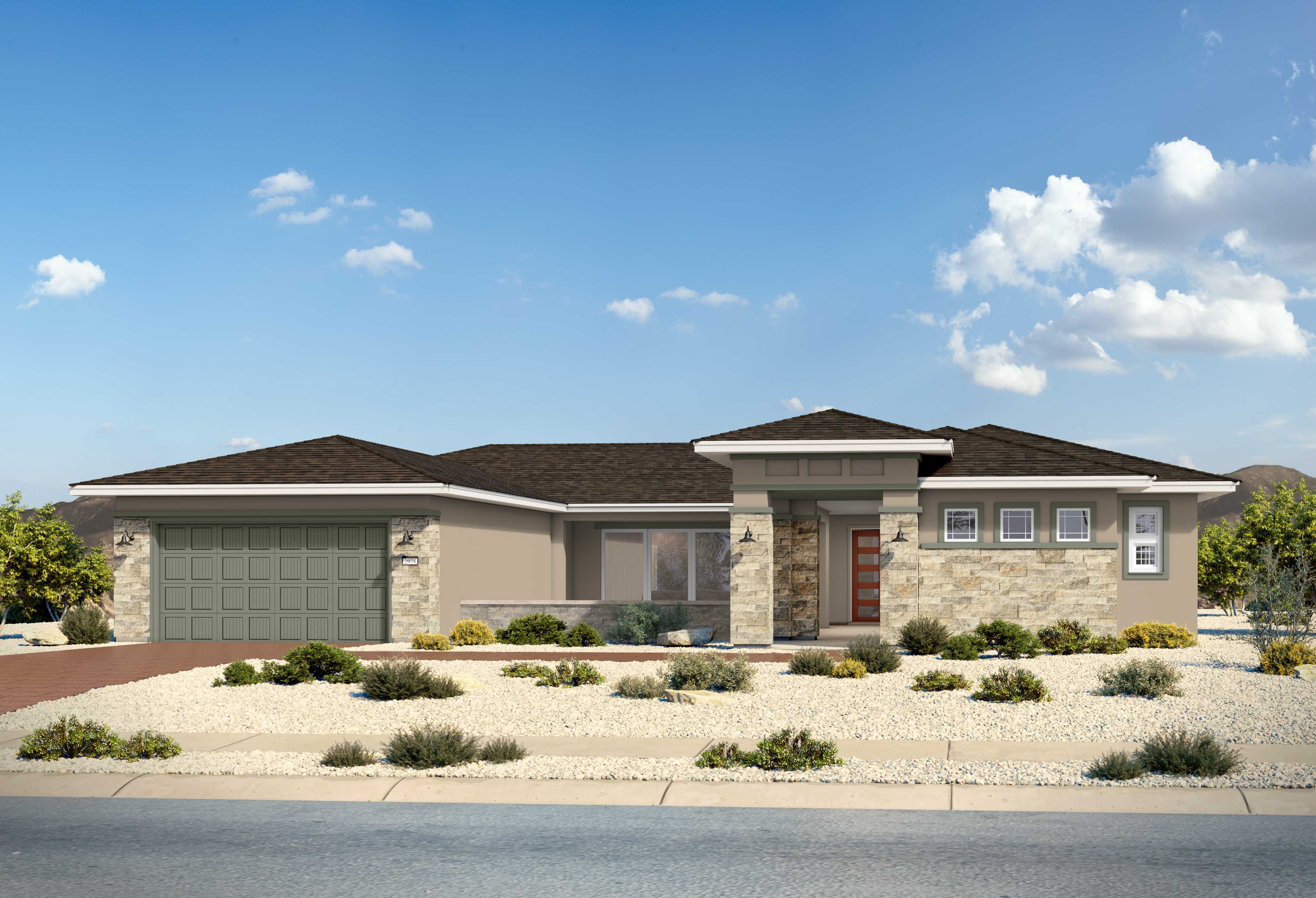 Exterior view of Davidson Homes' The Sundance C Floor Plan