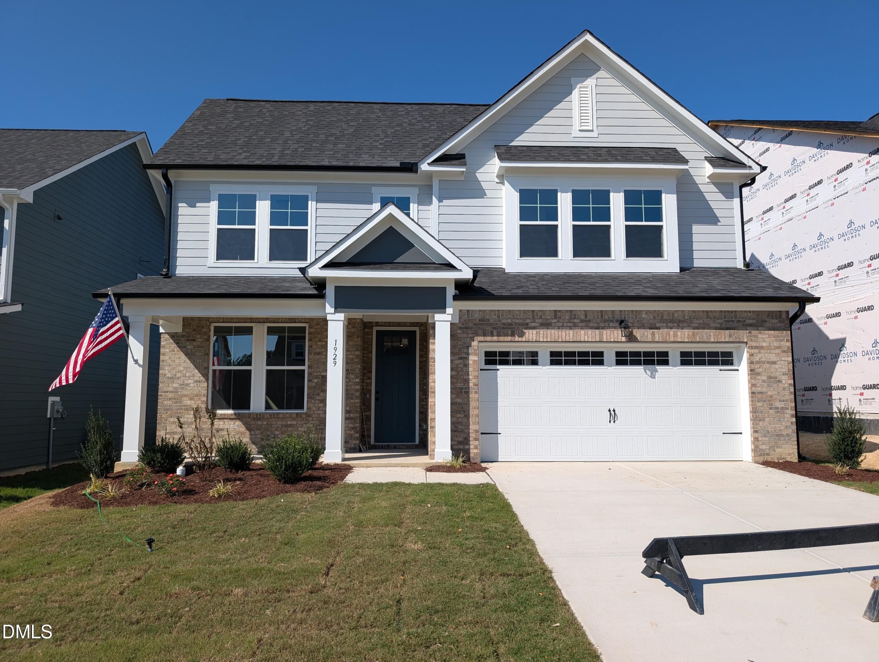 Exterior view of Davidson Homes' New Home at 1929 Eagle Manor Drive