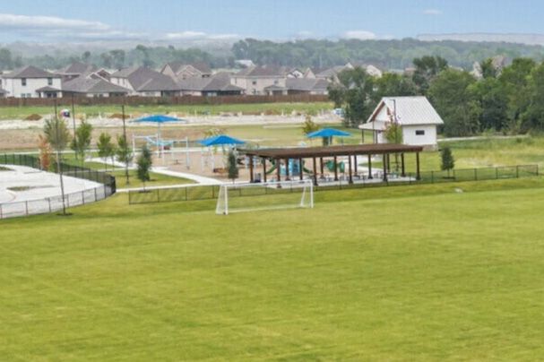 Soccer field amenity near playground for Parks at Foster Crossing in Anna, TX