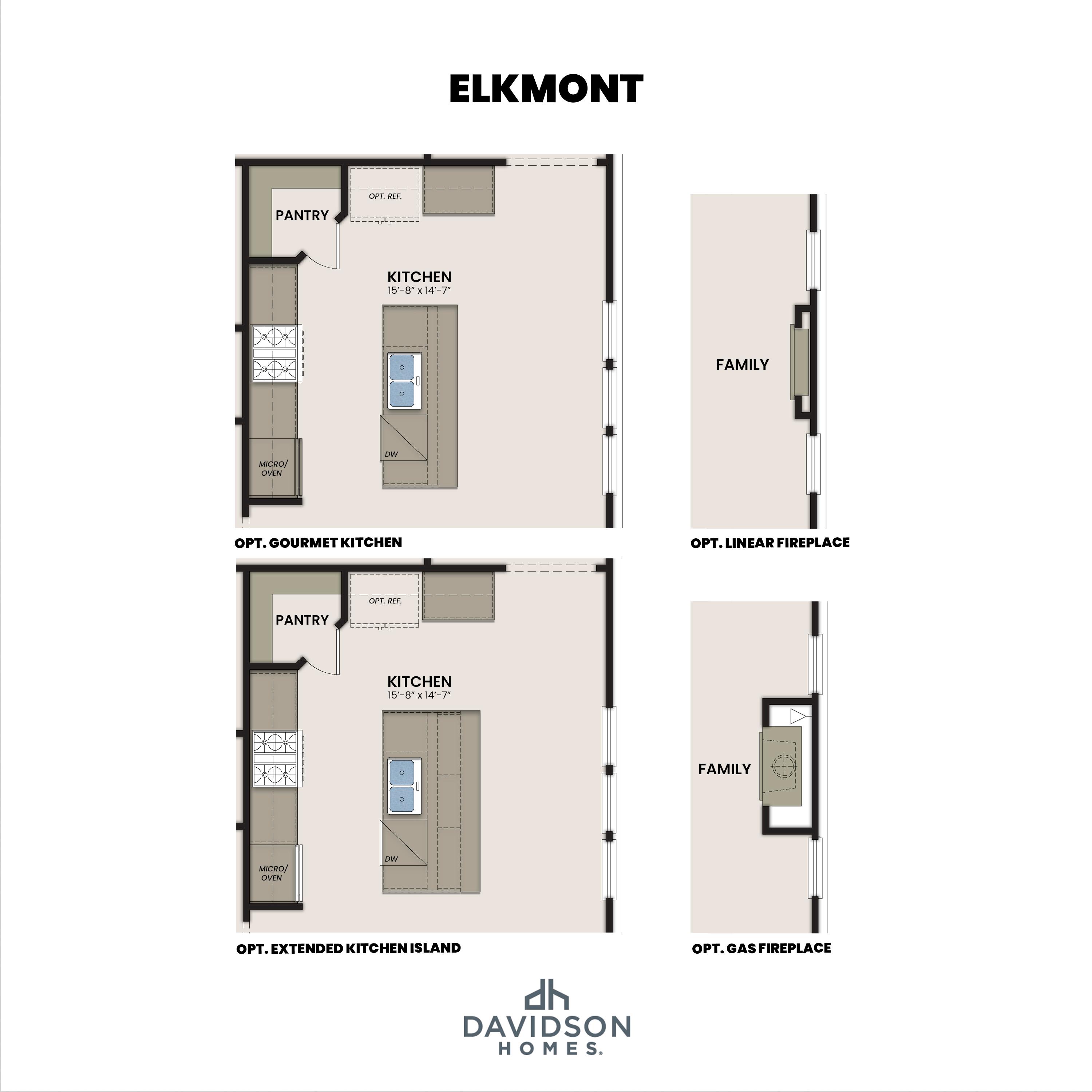 2 - The Elkmont A buildable floor plan layout in Davidson Homes Homes' Bradshaw Farms community.