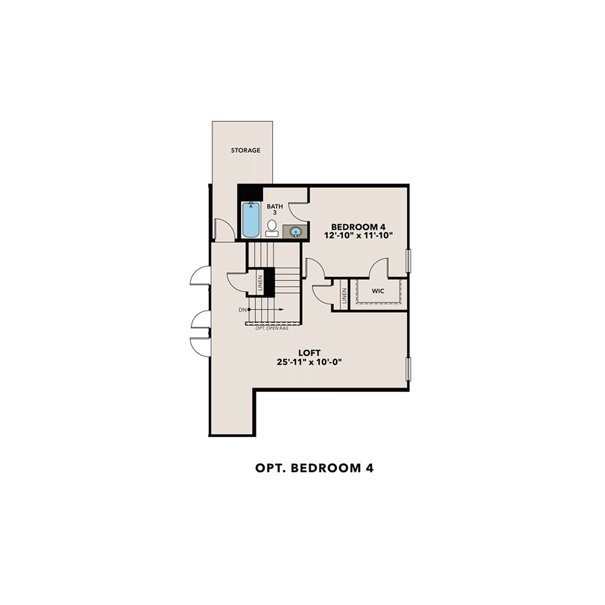 4 - The Ash C at Wehunt Meadows buildable floor plan layout in Davidson Homes' Wehunt Meadows community.