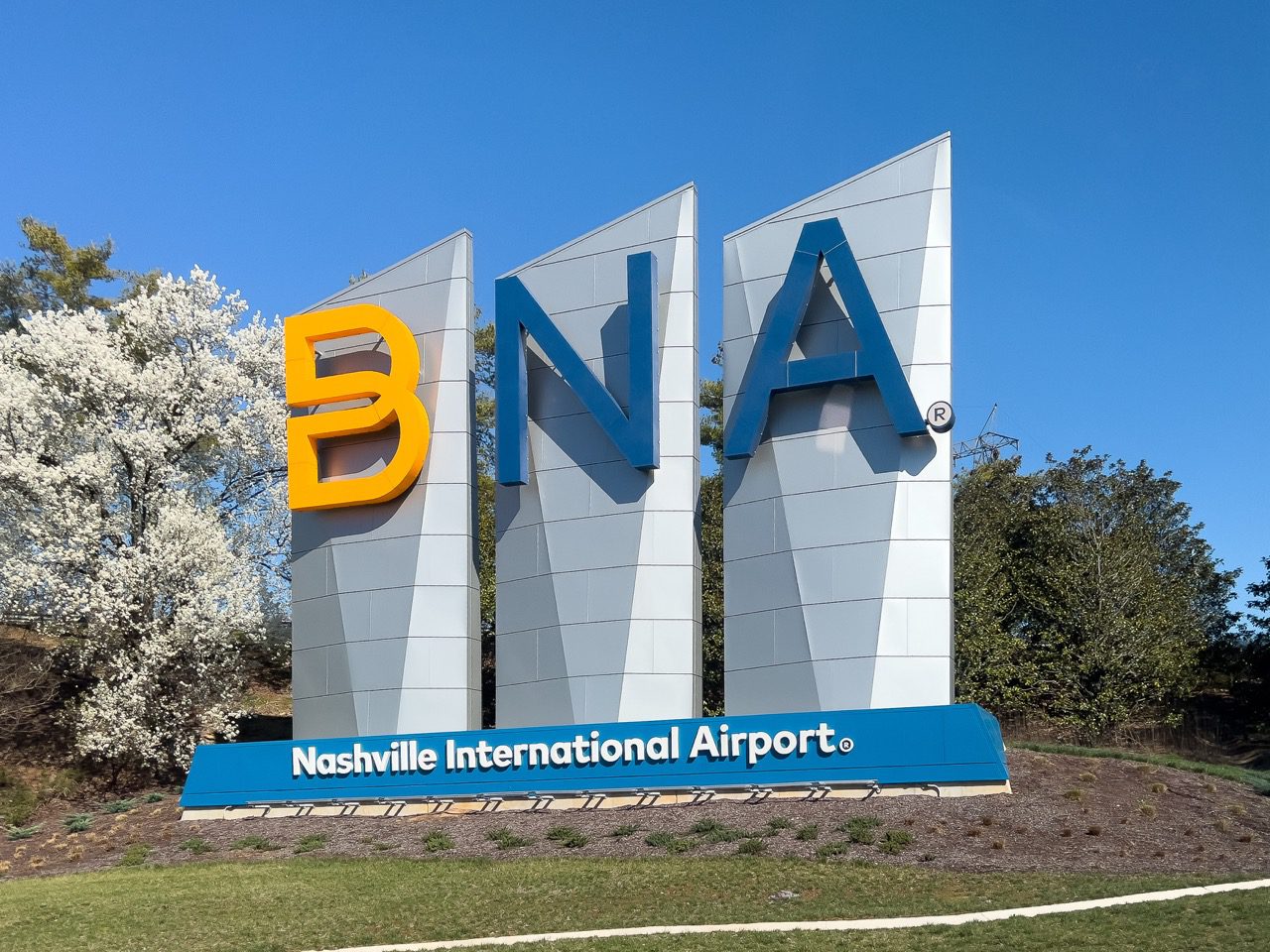 BNA Nashville International Airport sign near Jackson Village community in Hendersonville, Tennessee by Davidson Homes
