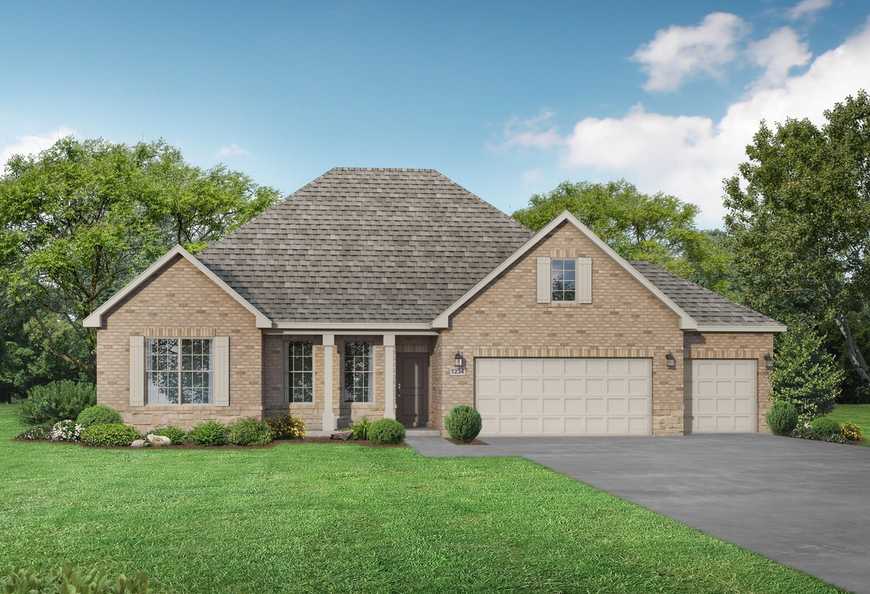 Exterior view of Davidson Homes' The Rockford C Floor Plan