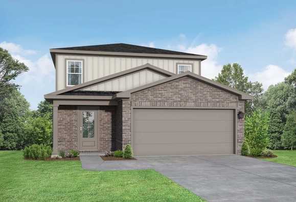 Exterior view of Davidson Homes' The San Marcos F Floor Plan