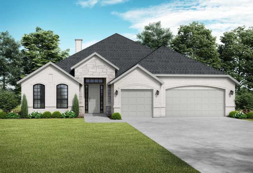 Exterior view of Davidson Homes' The Garner A Floor Plan