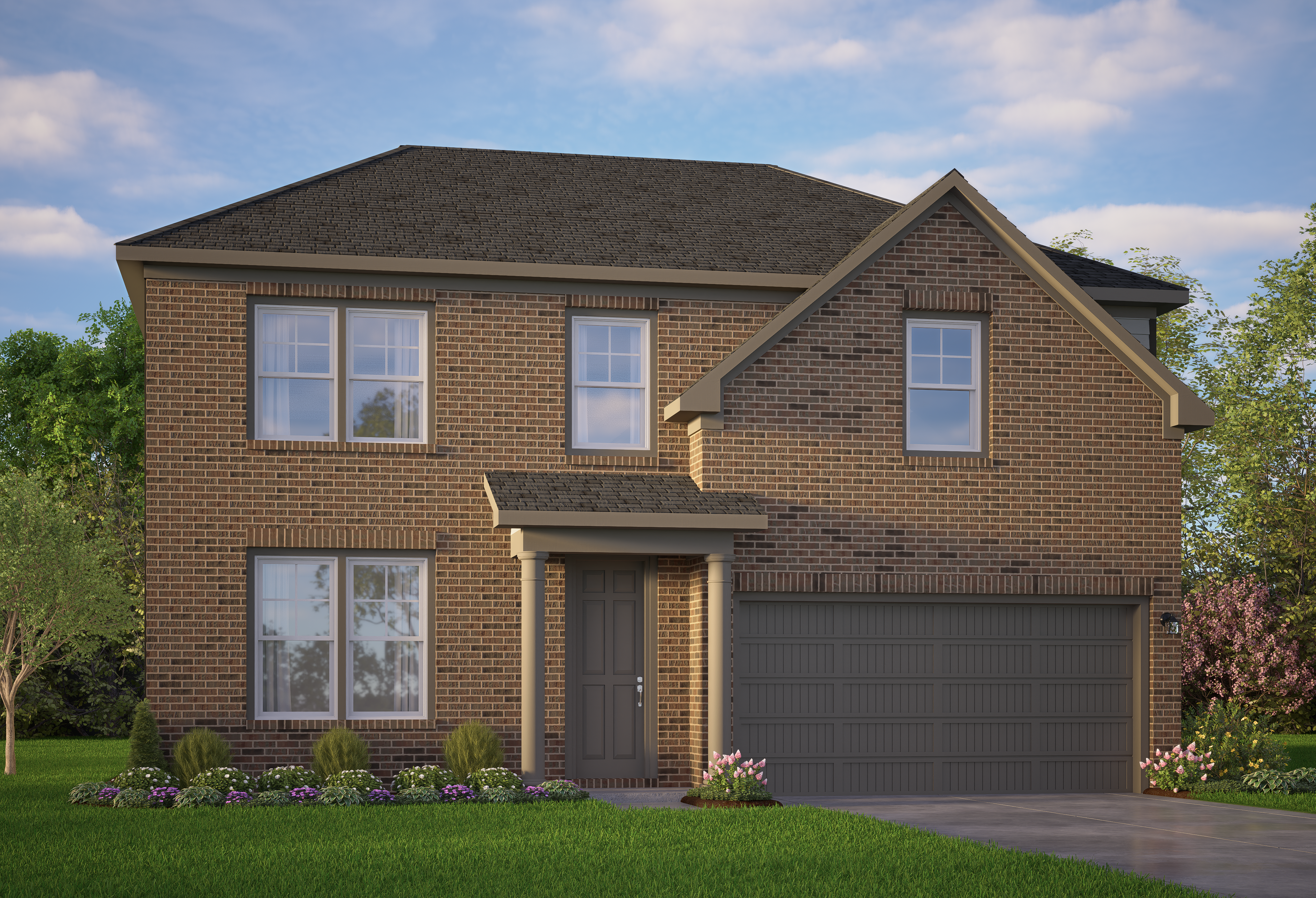 Exterior view of Davidson Homes' The Murray I Floor Plan