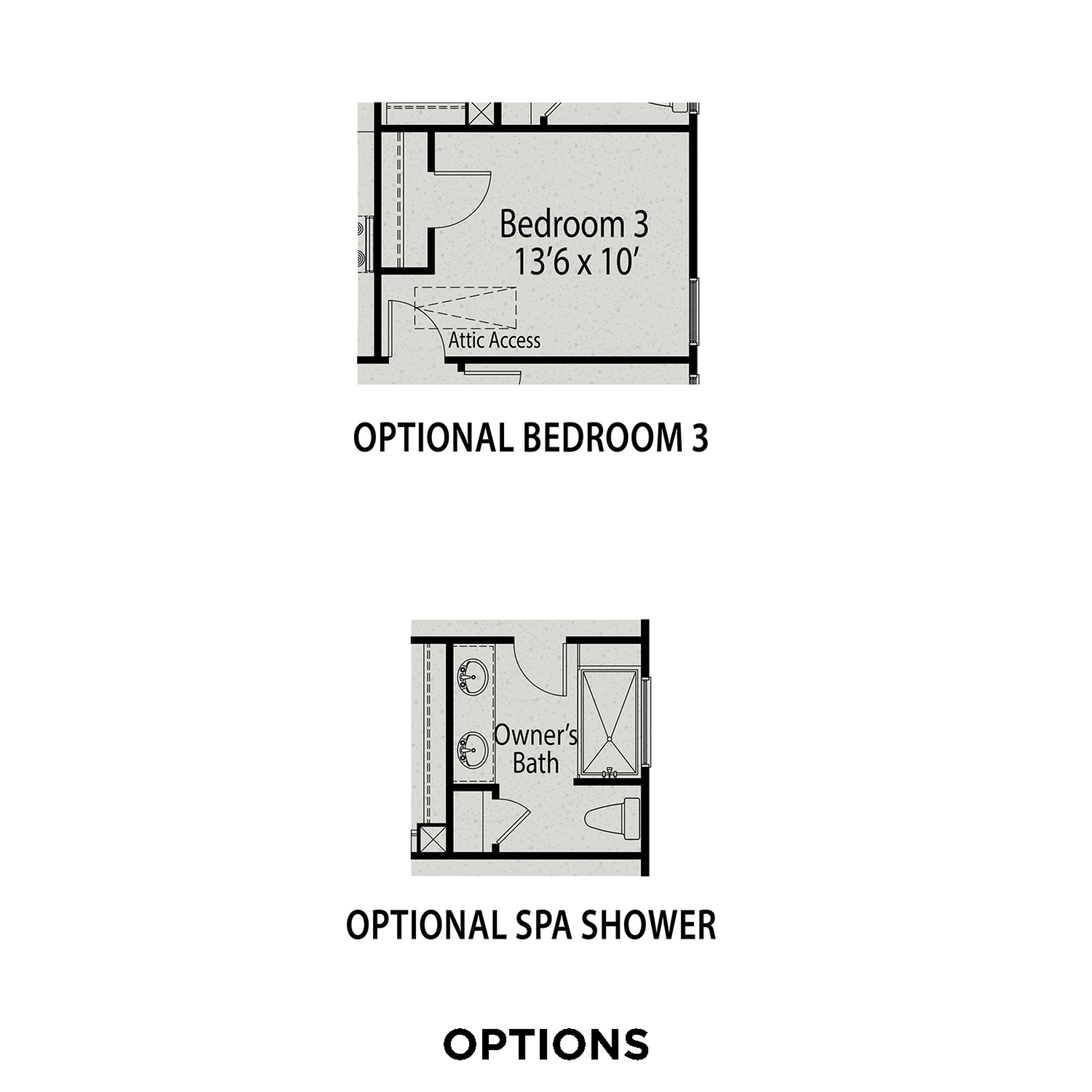 3 - The Carter C buildable floor plan layout in Davidson Homes Homes' Wellers Knoll community.