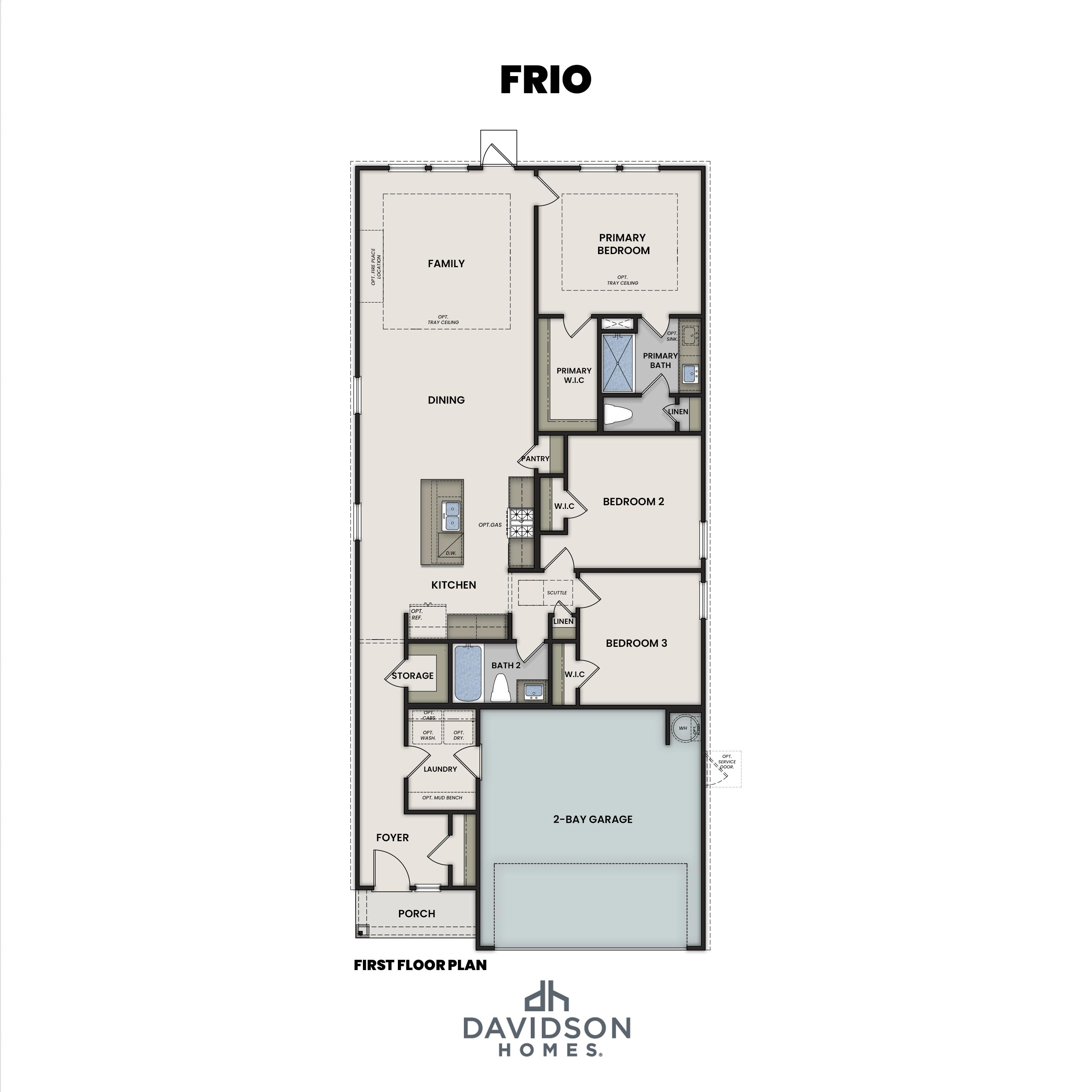 The Frio main floor plan
