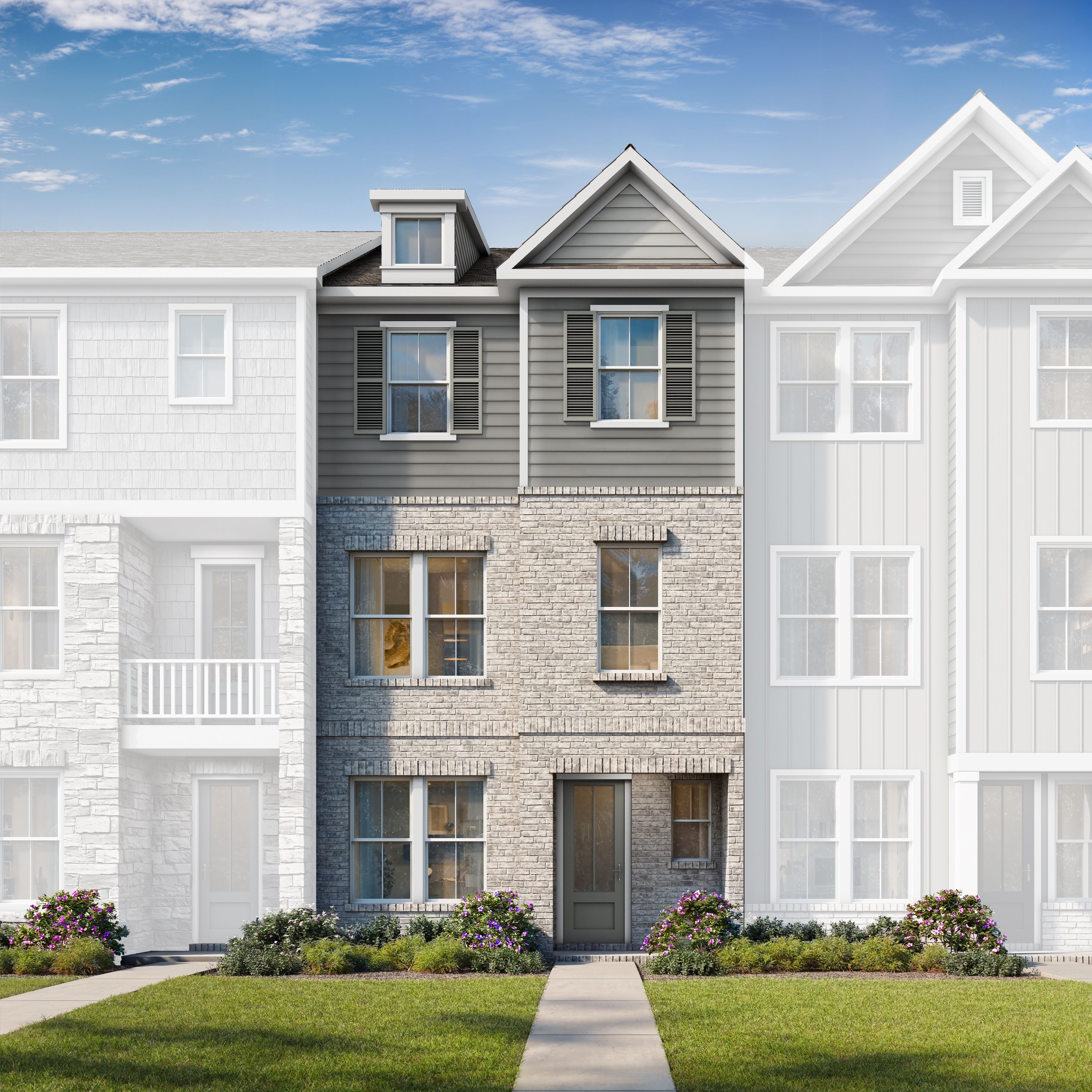 Exterior view of Davidson Homes' The Lincoln A Floor Plan