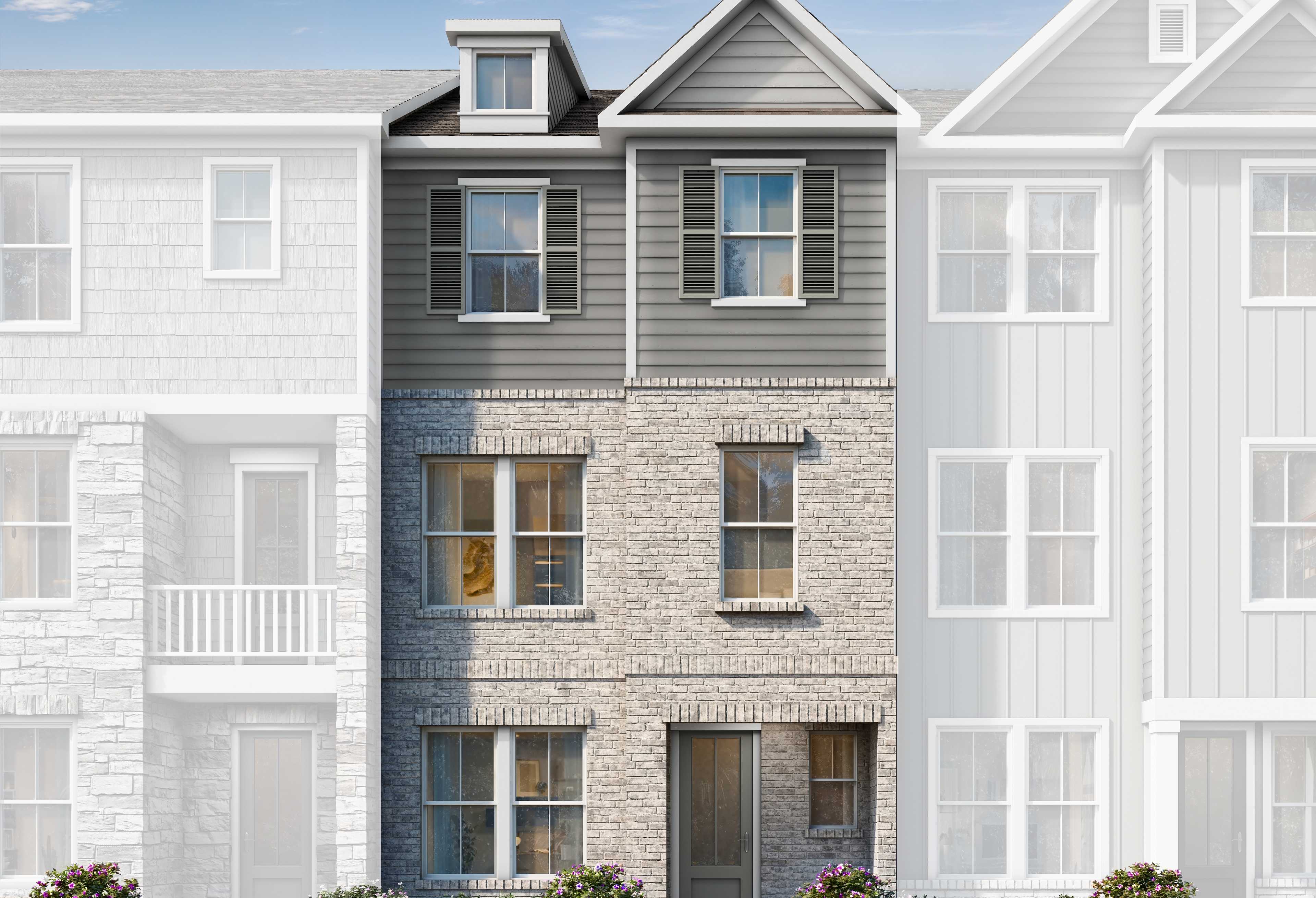 Exterior view of Davidson Homes' The Lincoln A Floor Plan