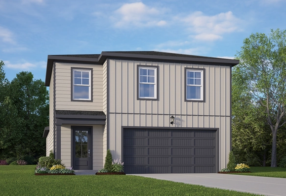 Exterior view of Davidson Homes' The Blanco A Floor Plan
