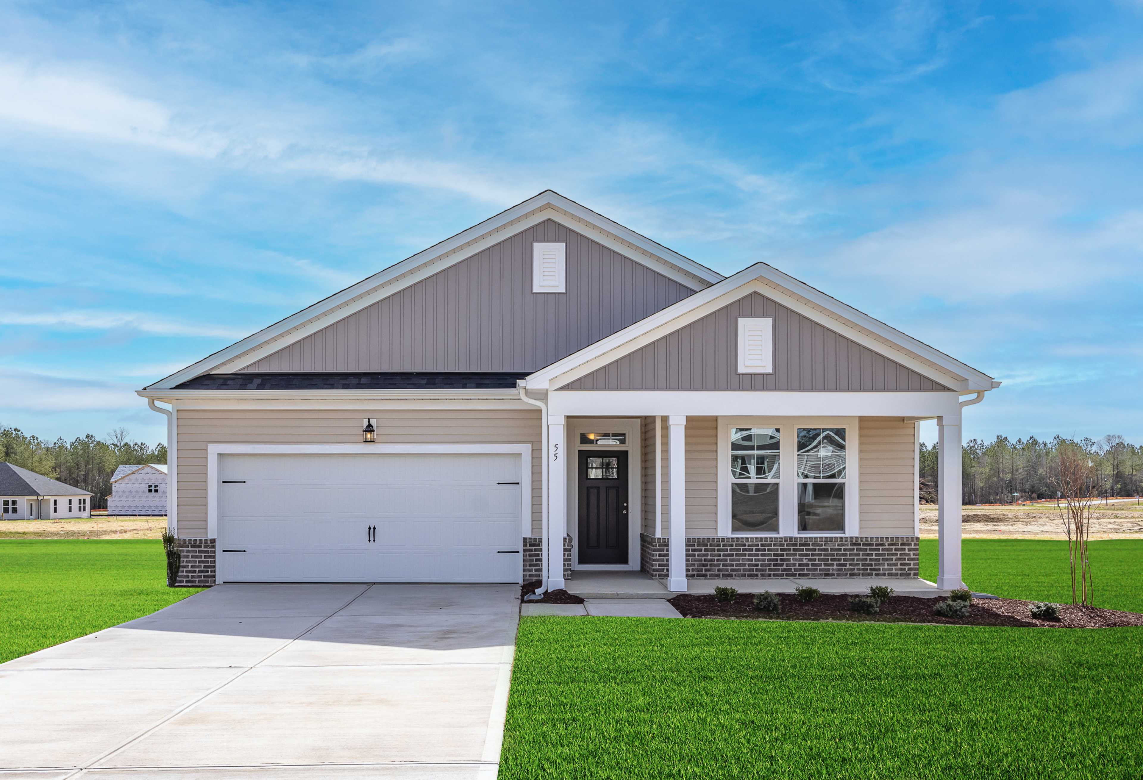 Exterior view of Davidson Homes' The Franklin C  Floor Plan