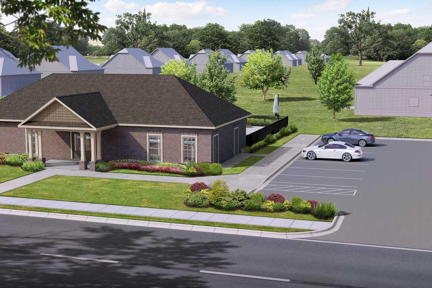 Bakers Farm Clubhouse Rendering
