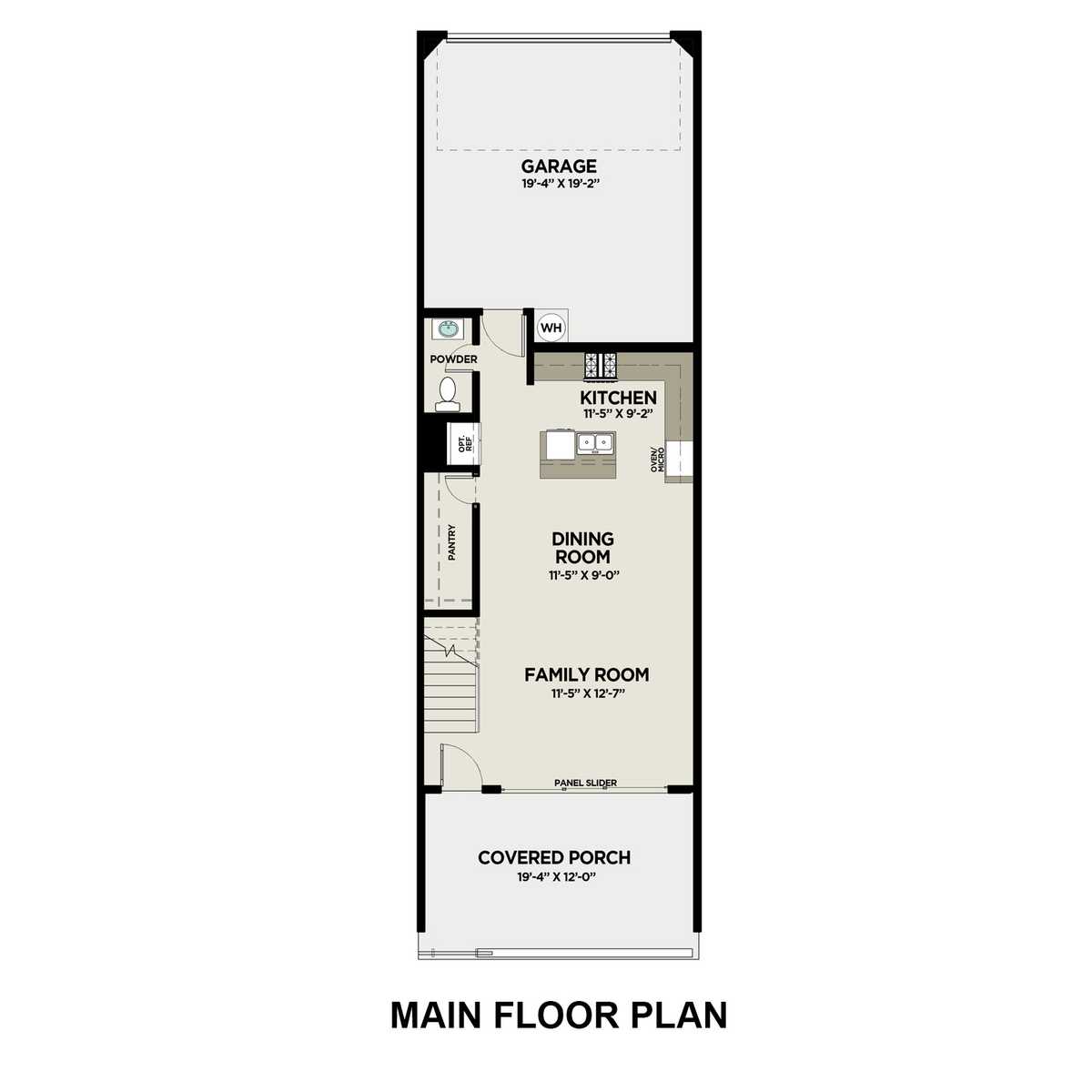 1 - The Seacrest C buildable floor plan layout in Davidson Homes' The Village at Towne Lake community.