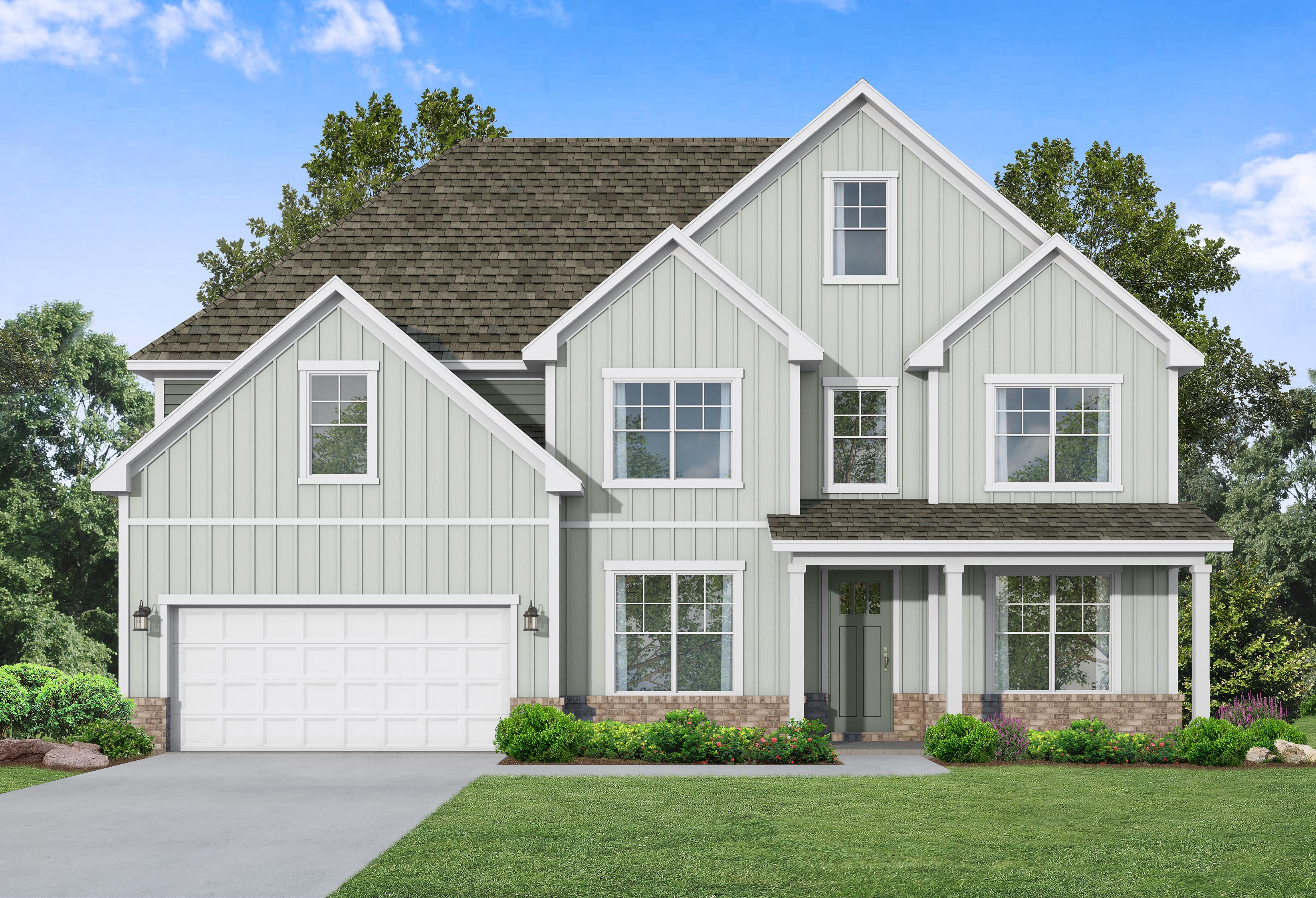 The Madison D by Davidson Homes with Hardie