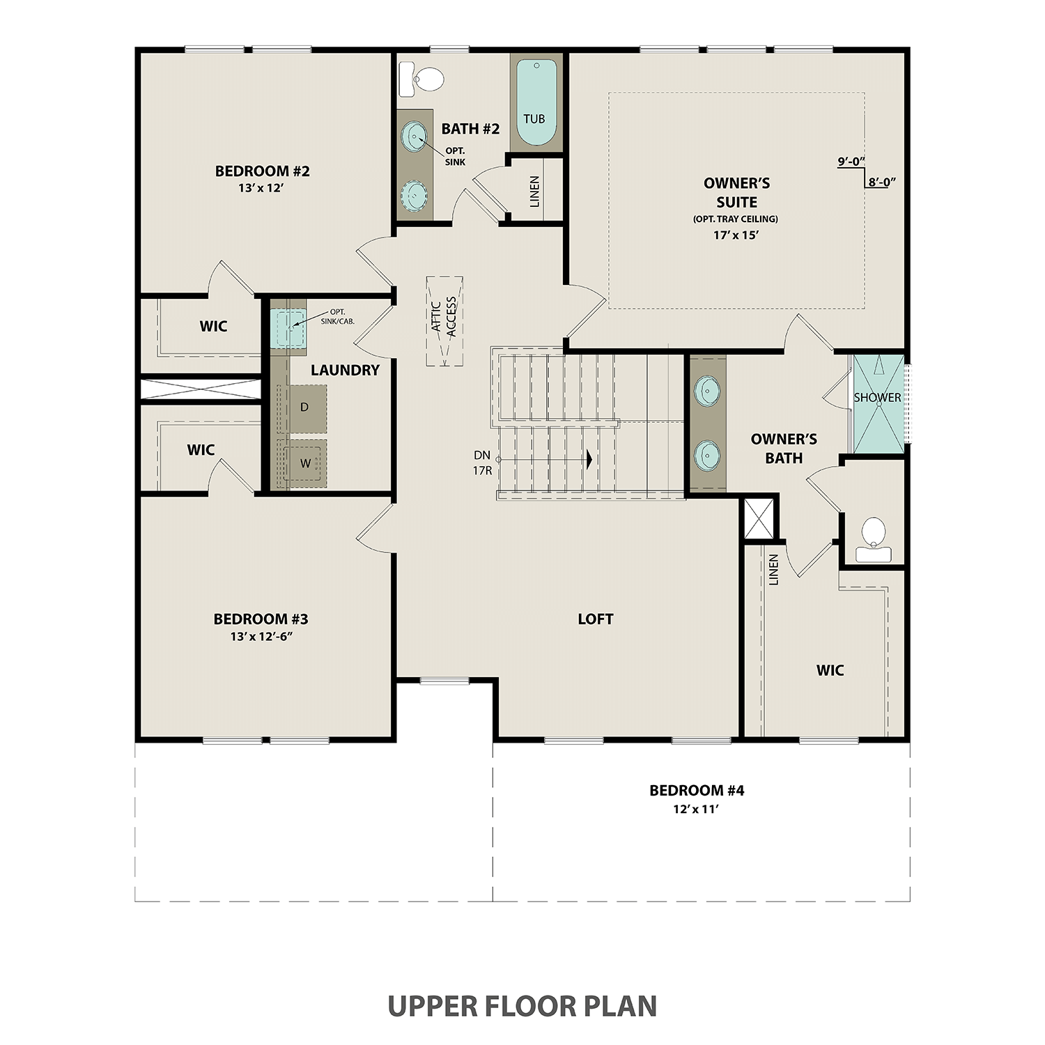 The Willow B Floor Plan In Carellton | Gallatin, TN