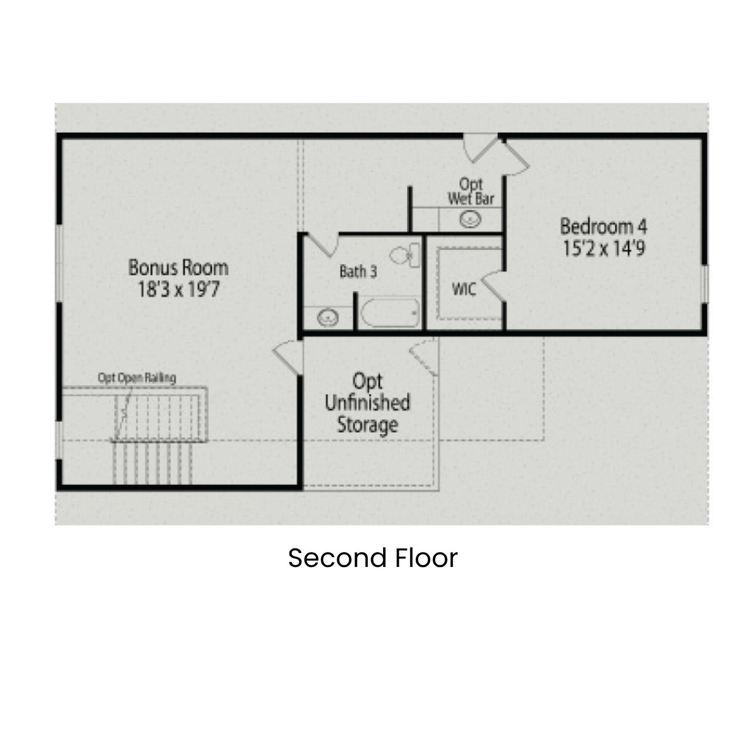 2 - The Magnolia II A Two Story buildable floor plan layout in Davidson Homes Homes' Rockport community.