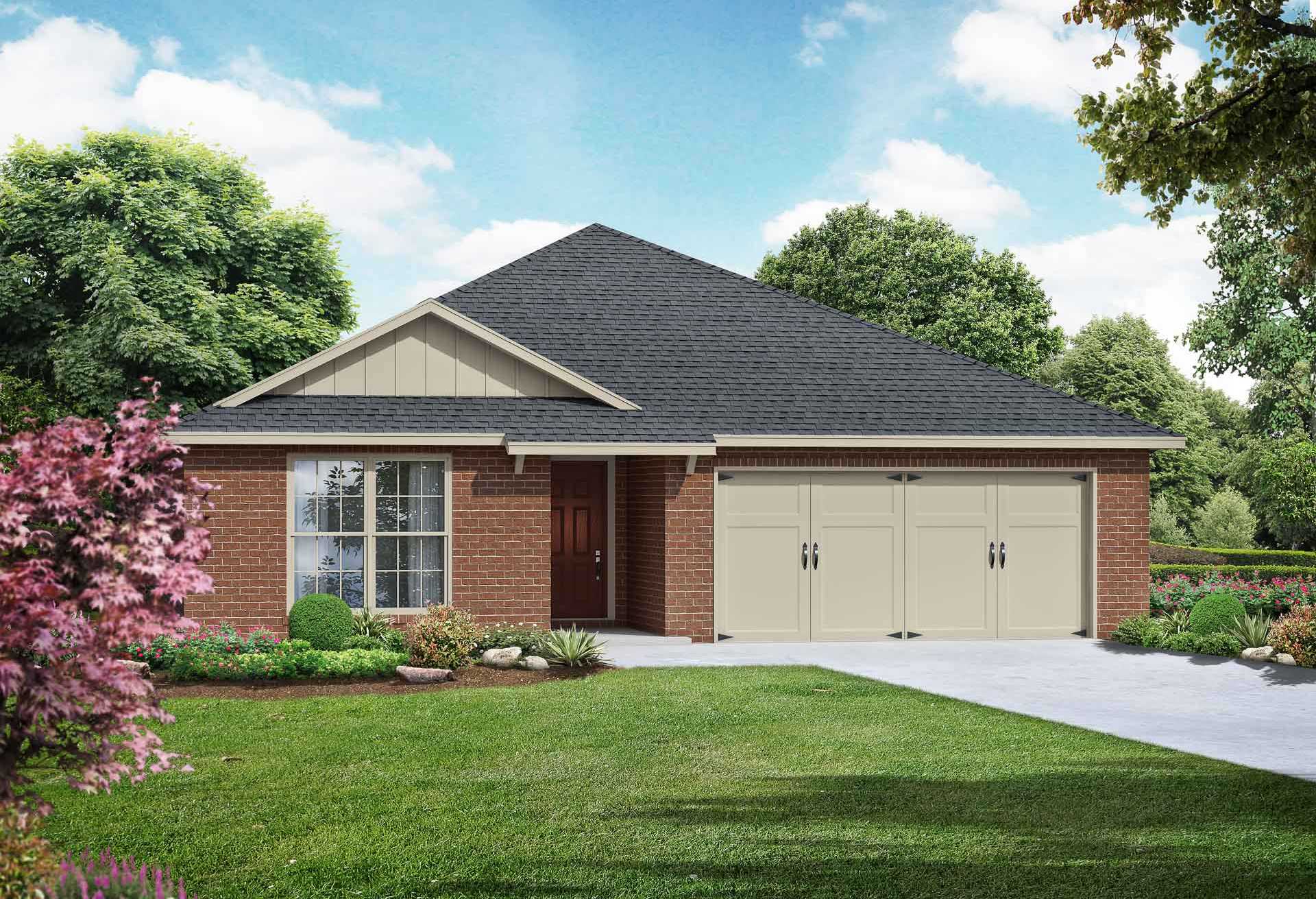 Exterior view of Davidson Homes' The Franklin Floor Plan