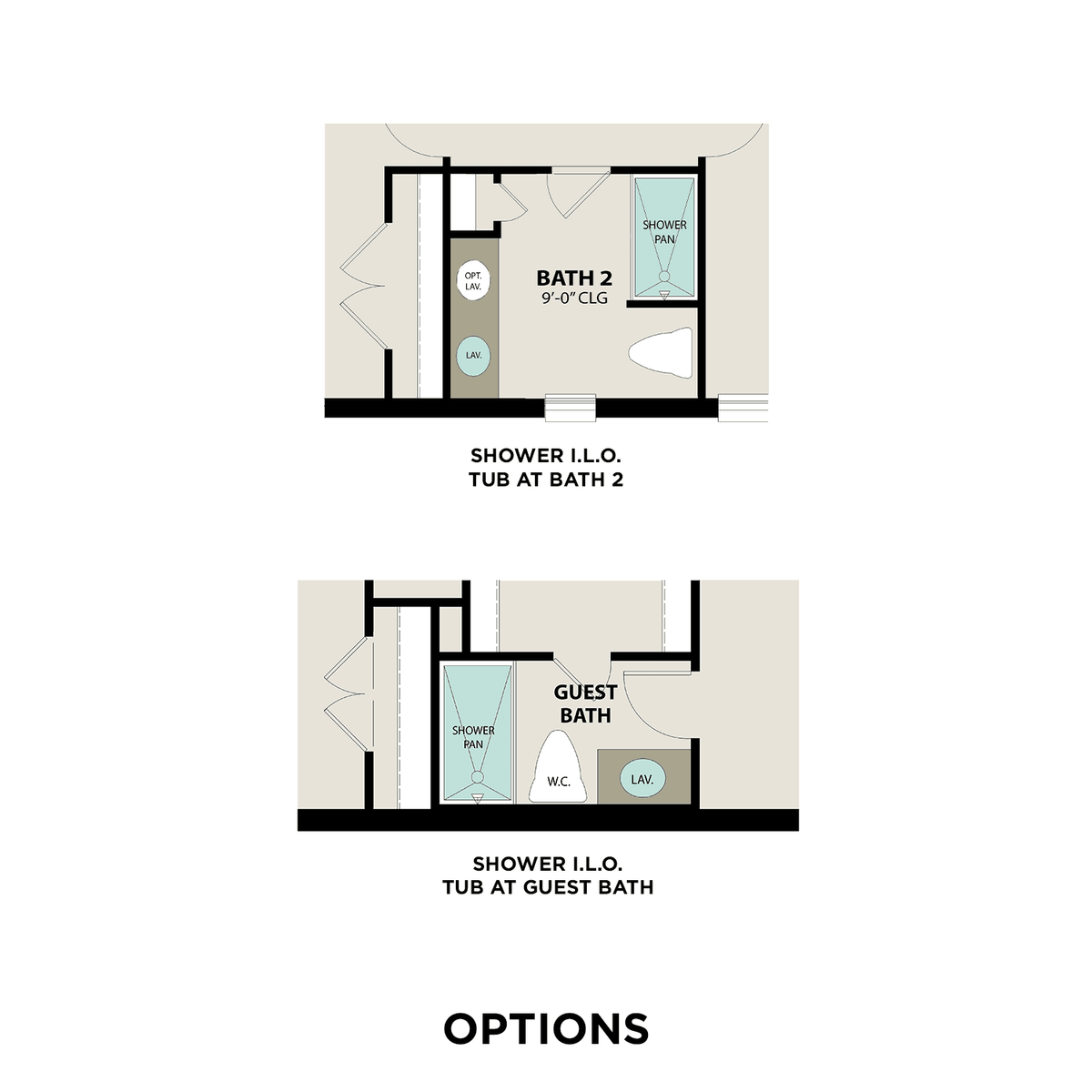 2 - The Elizabeth A buildable floor plan layout in Davidson Homes' The Signature Series at Lago Mar community.