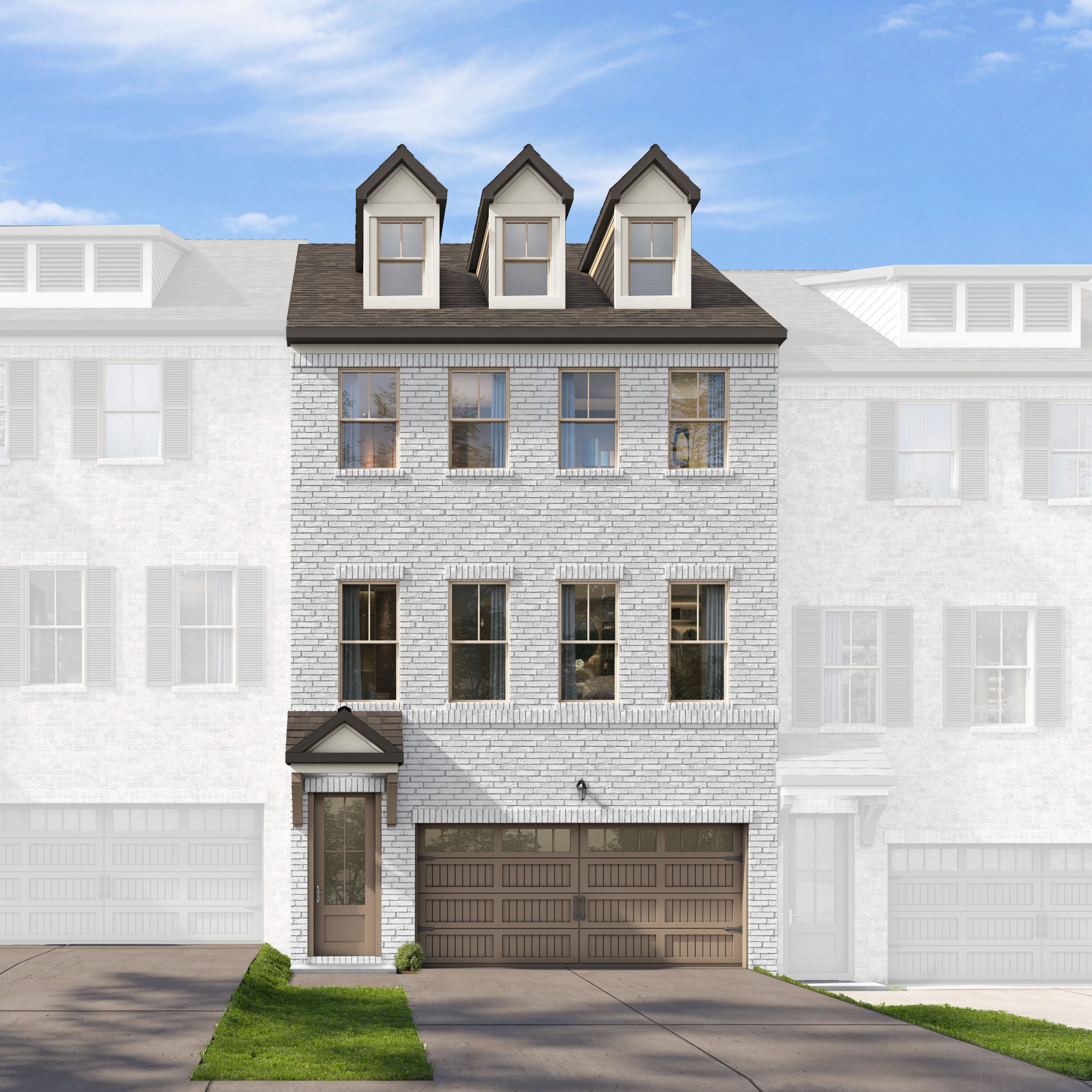Exterior view of Davidson Homes' The Parker D Floor Plan
