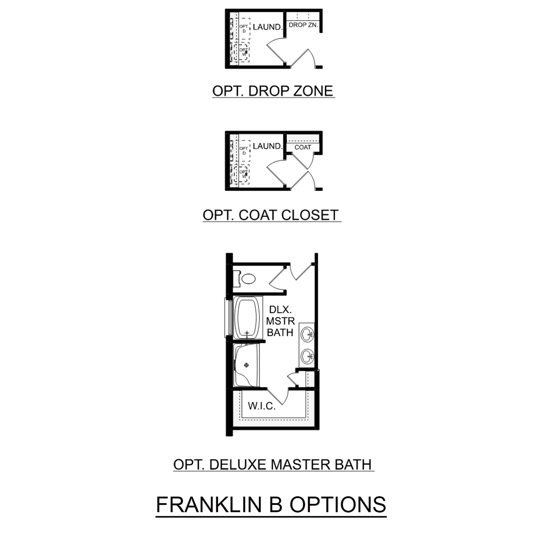 2 - The Franklin B floor plan layout for 305 Keller Drive in Davidson Homes Homes' Clearview community.