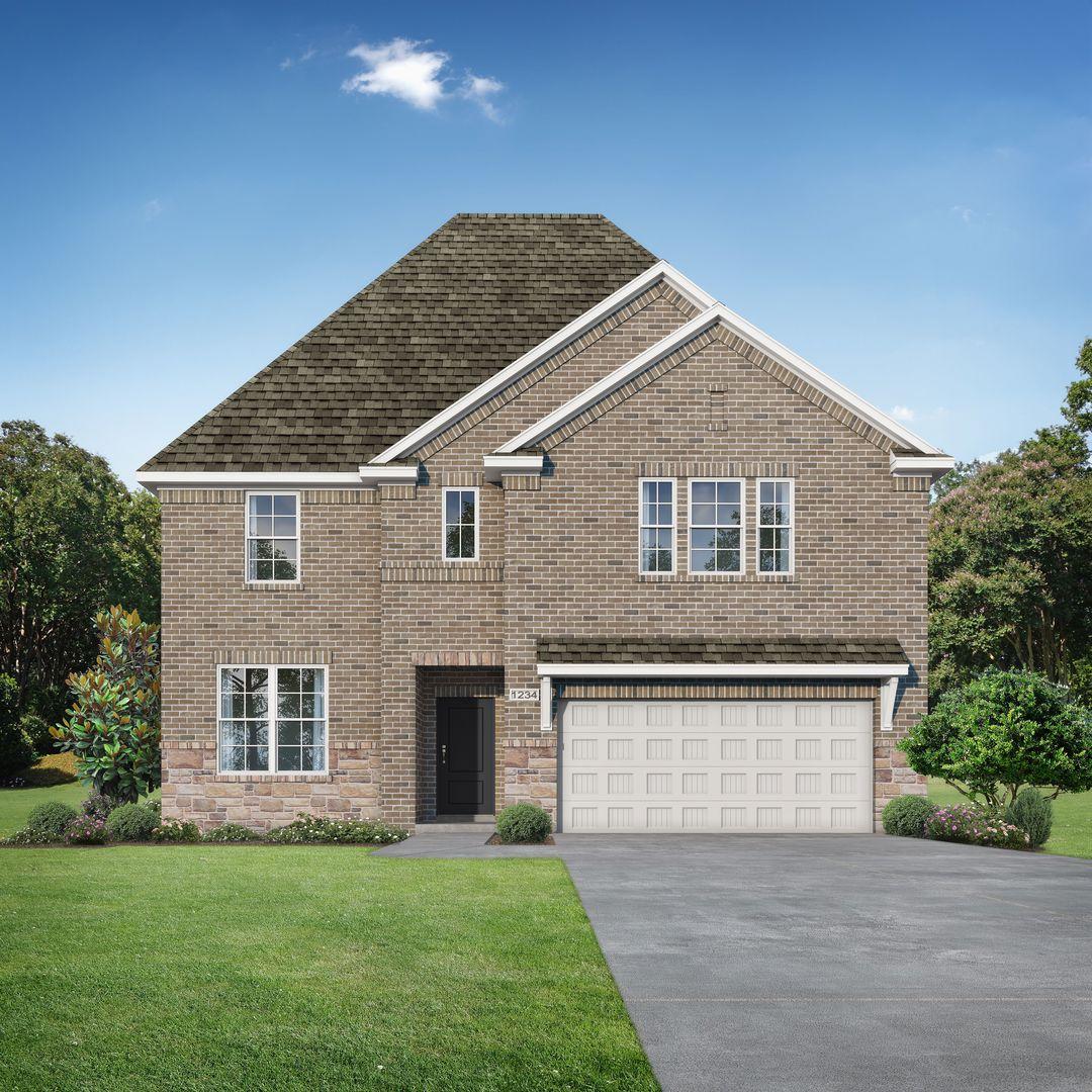 Exterior view of Davidson Homes' New Home at 214 Saddletree Dr
