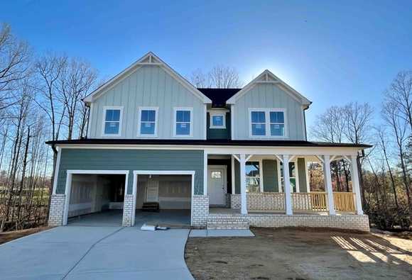 Exterior view of Davidson Homes' New Home at 500 Craftsman Ridge Trail
