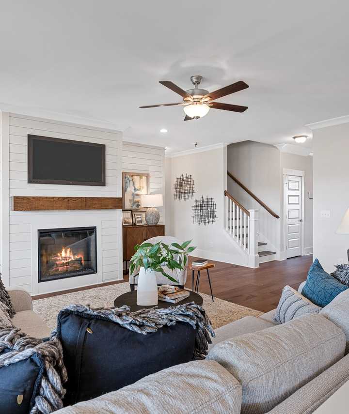 gracious kitchen with walk-in pantry and large center island by Davidson Homes in Decatur, AL