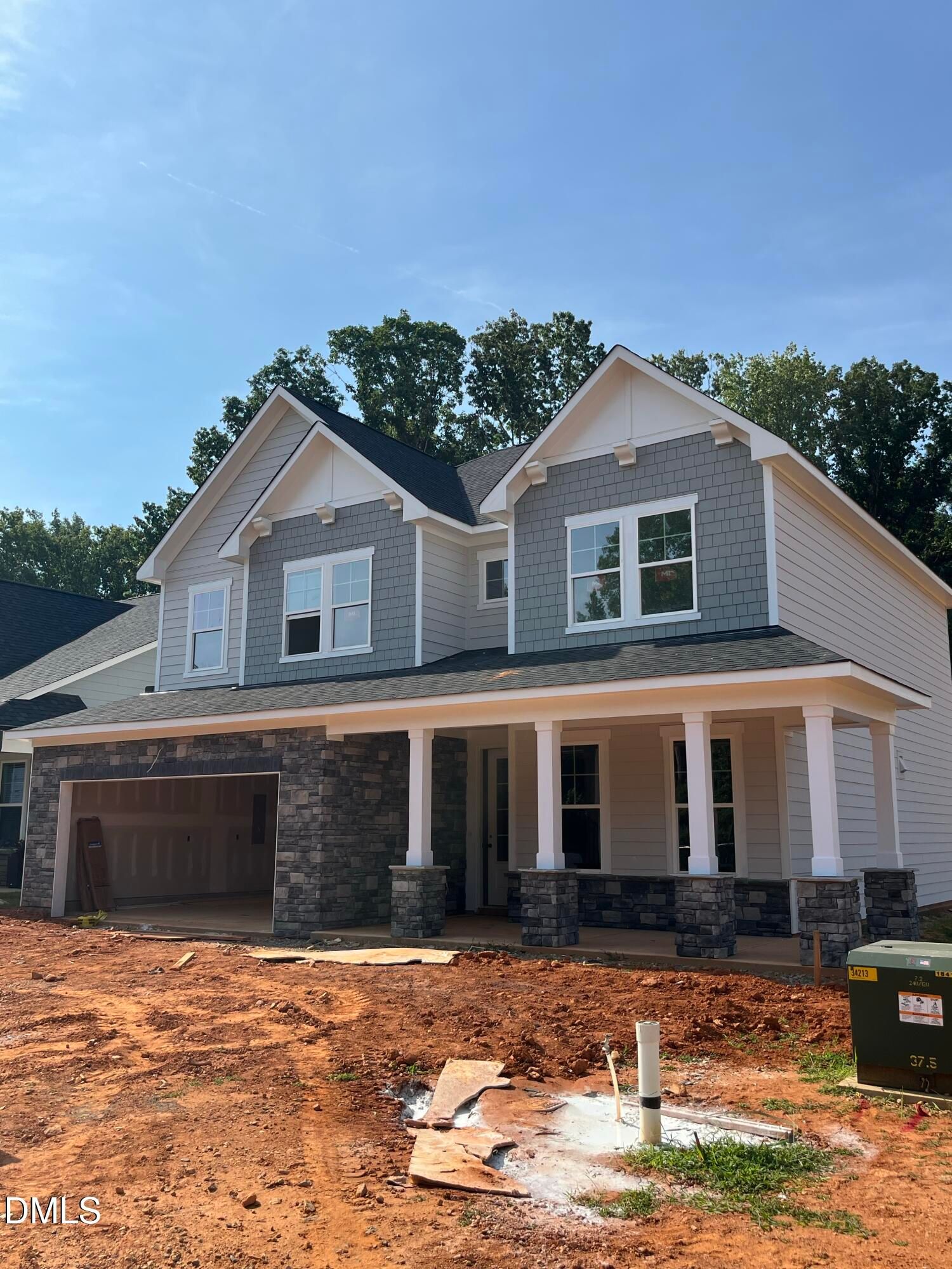 New construction 2-story home, The Willow G floor plan by Davidson Homes in Sage on North Main, Wake Forest, North Carolina.
