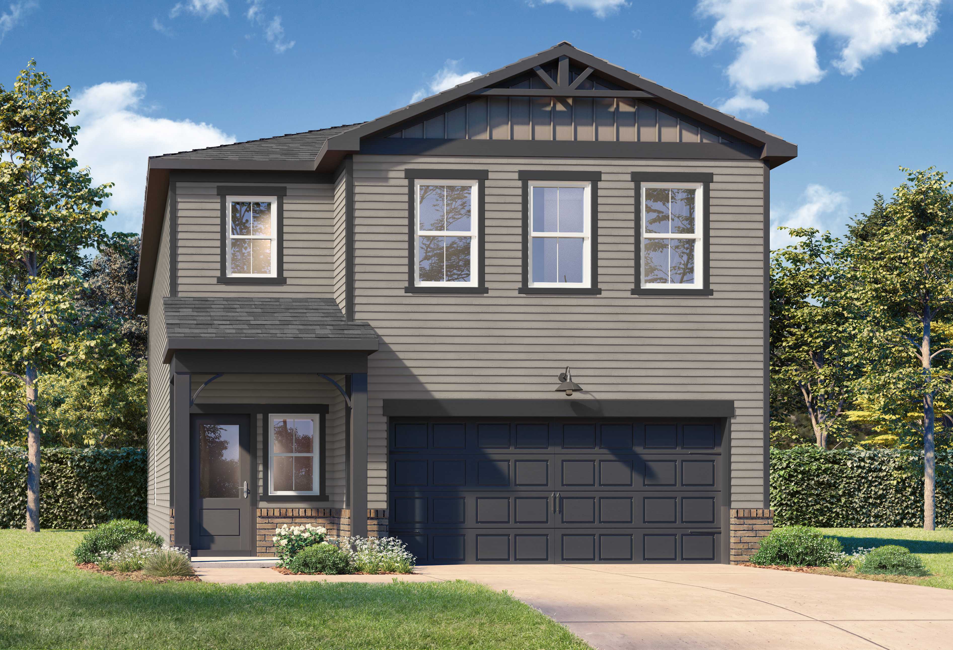 Exterior view of Davidson Homes' The Sinclair C Floor Plan