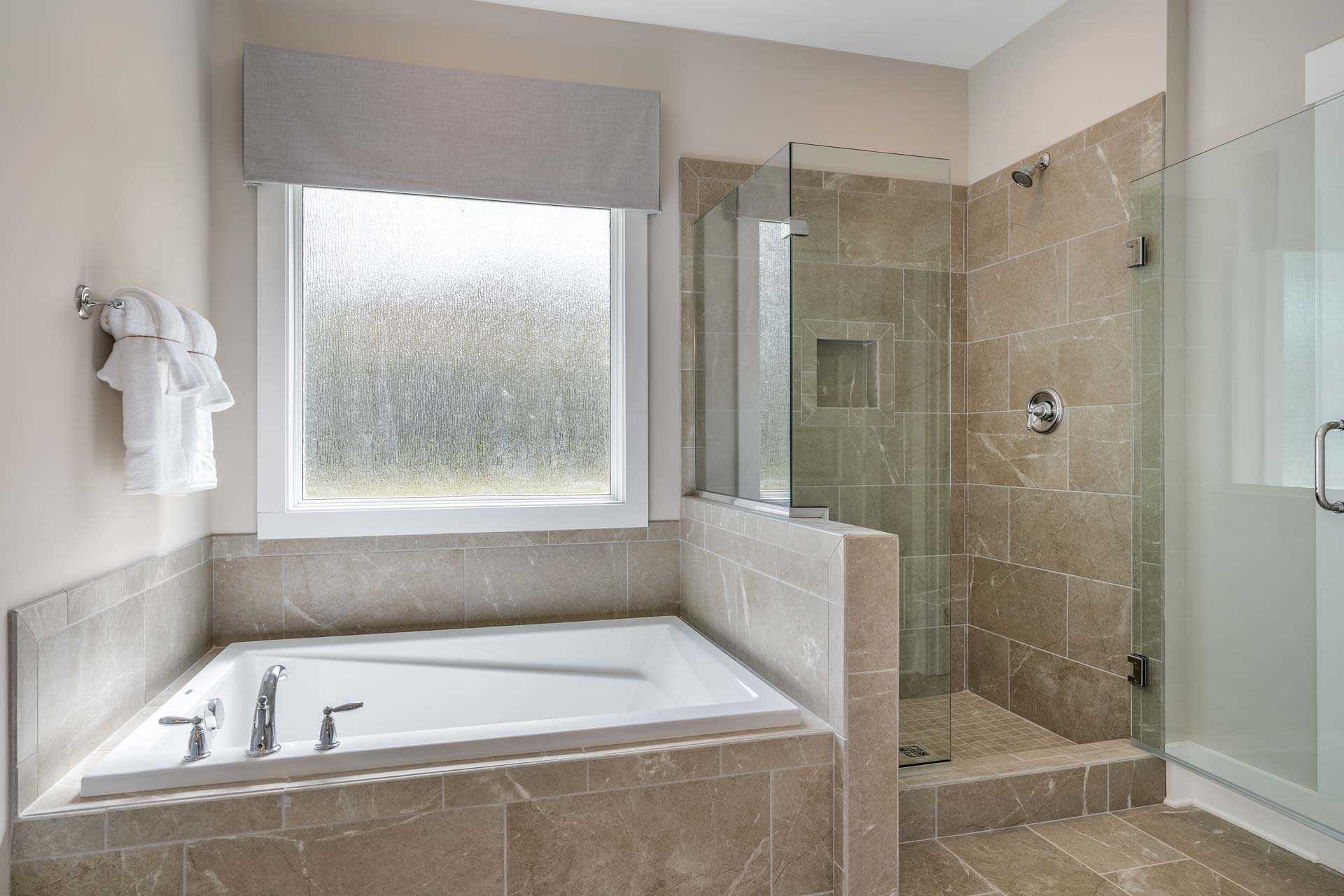 spa-inspired owner's bathroom