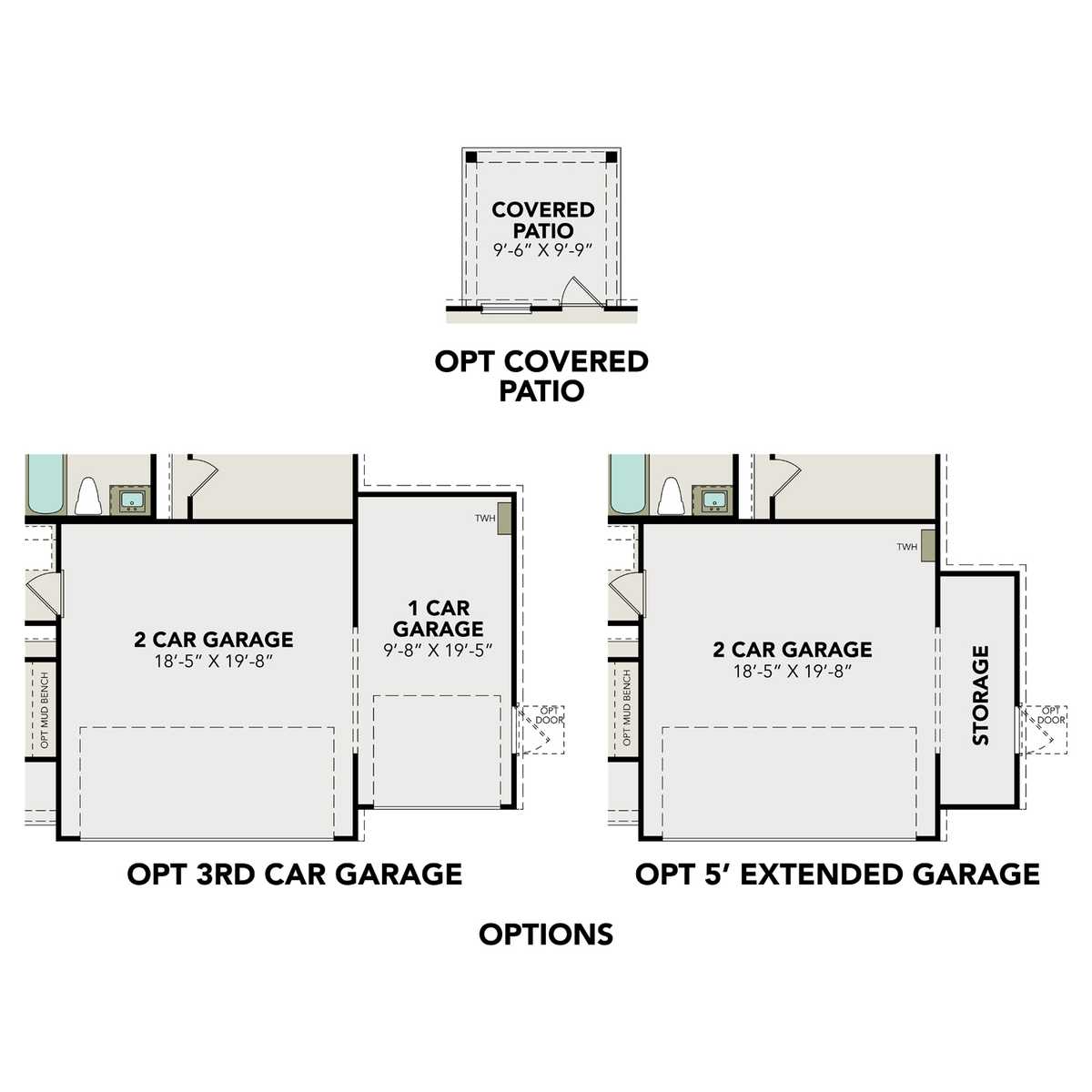 2 - The Frio F buildable floor plan layout in Davidson Homes' Liberty Estates community.