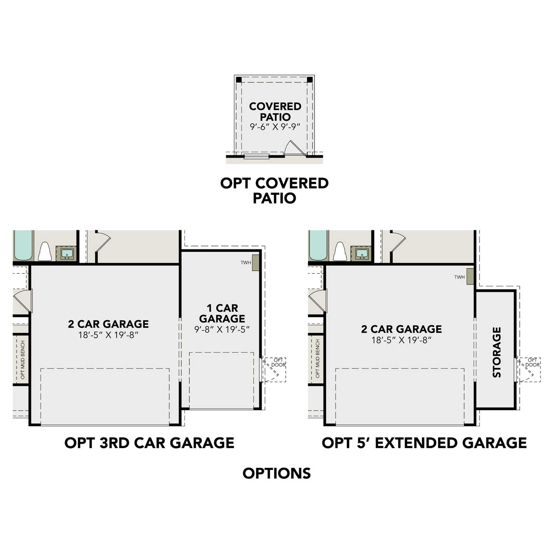 2 - The Frio G floor plan layout for 2033 Caney Creek Court in Davidson Homes Homes' Caney Creek Place community.