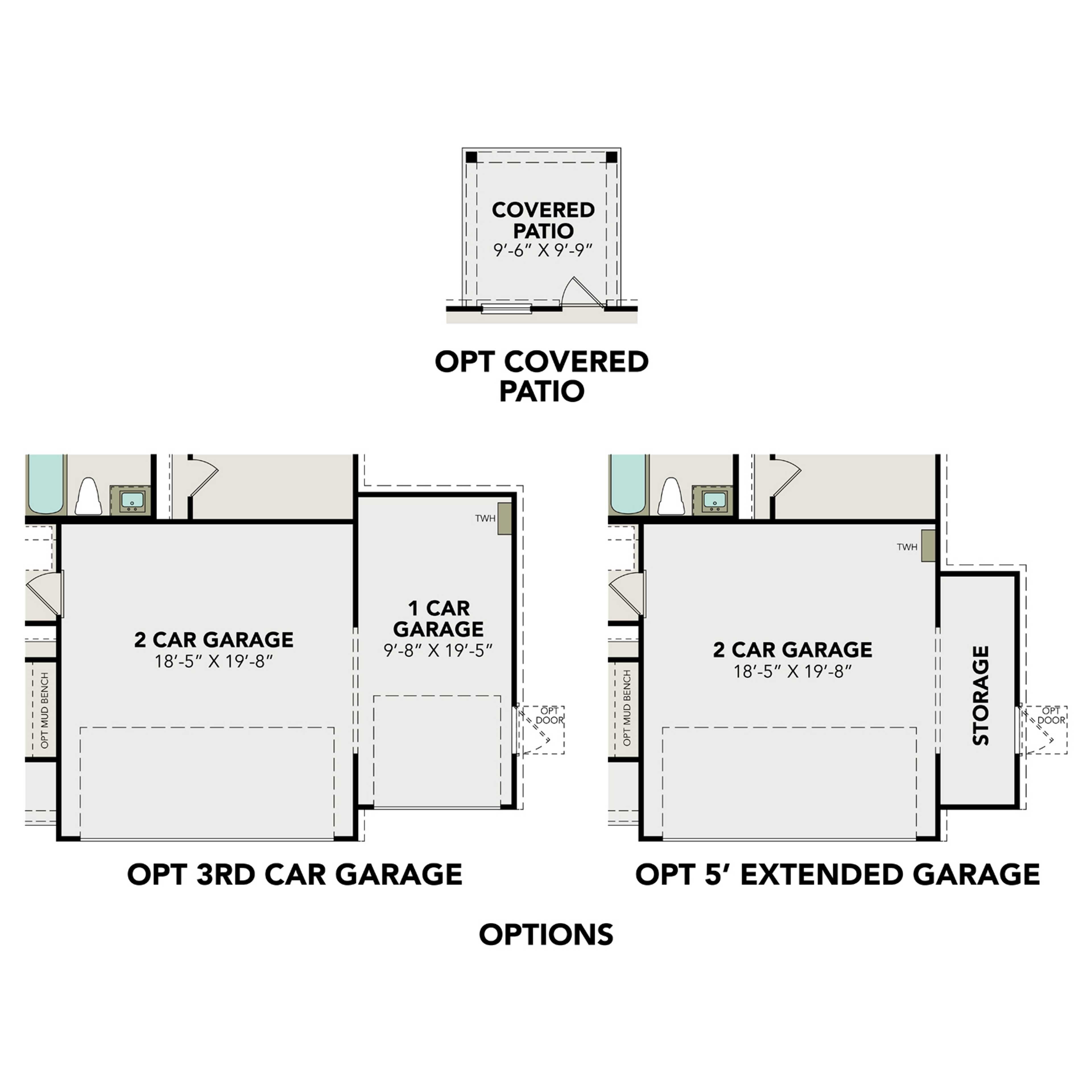 2 - The Frio G buildable floor plan layout in Davidson Homes Homes' Caney Creek Place community.