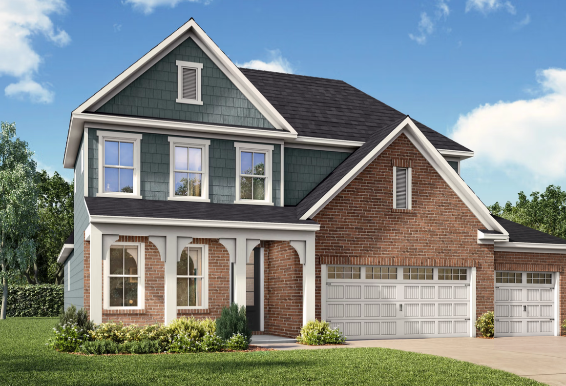 Exterior view of Davidson Homes' The Ashport G 3-Car Floor Plan