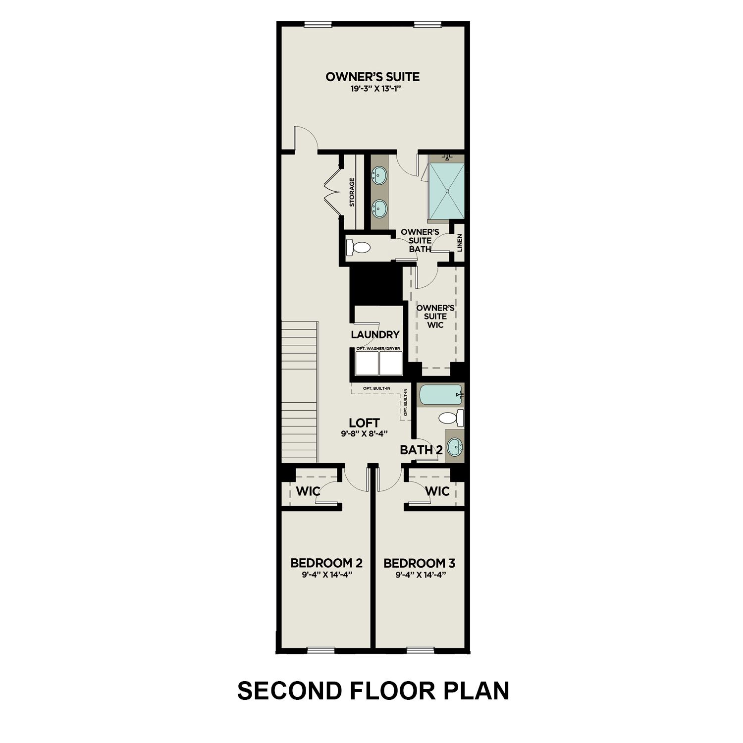 The Seacrest A Floor Plan in The Village at Towne Lake Woodstock, GA