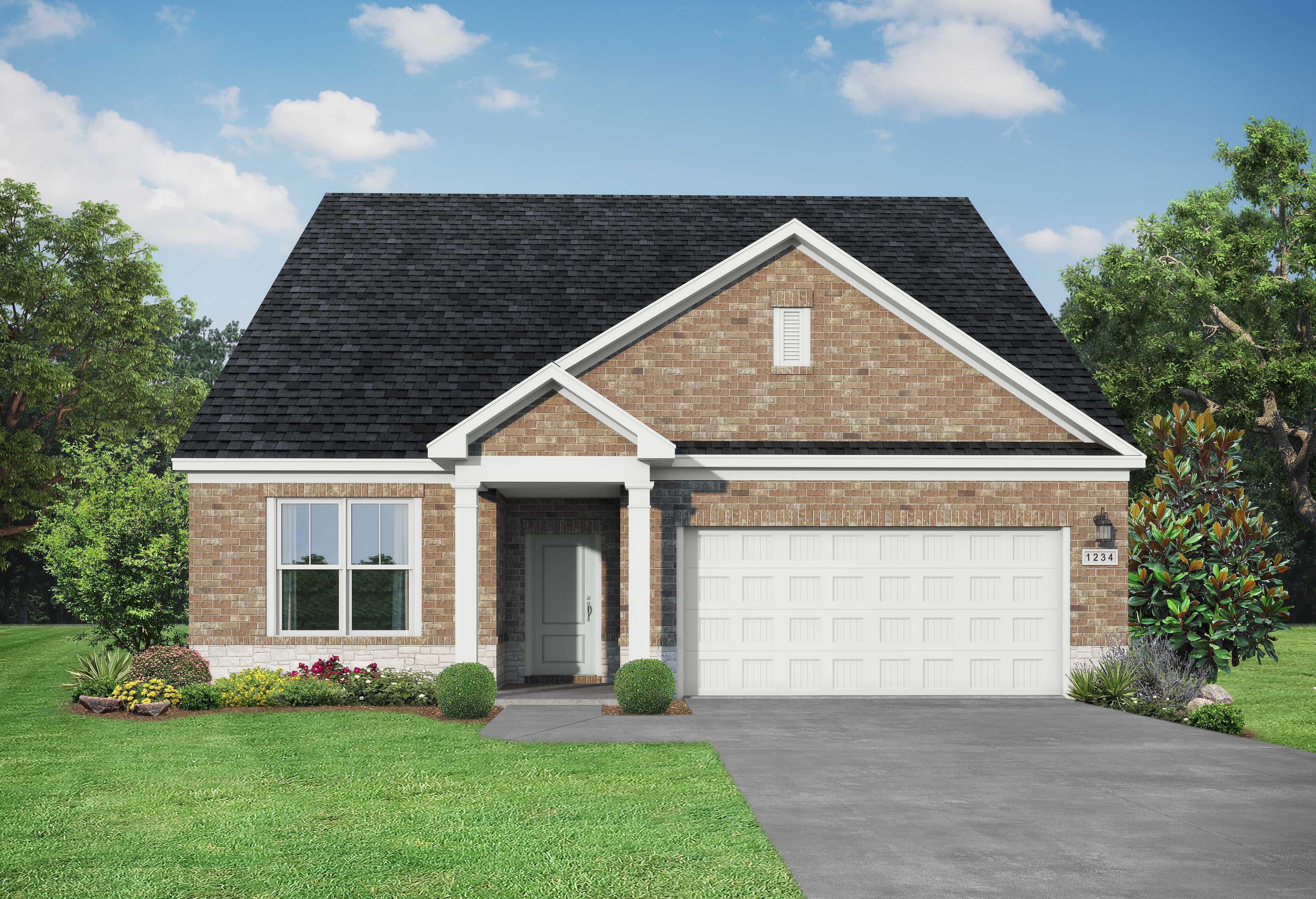 Exterior view of Davidson Homes' The Holly A Floor Plan