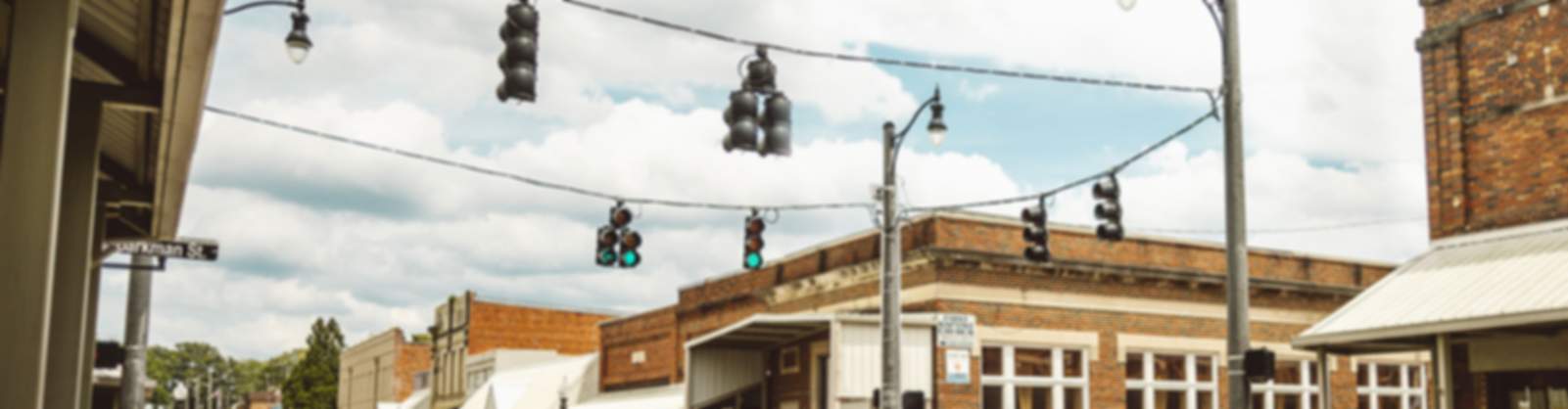Downtown Hartselle, Alabama Intersection