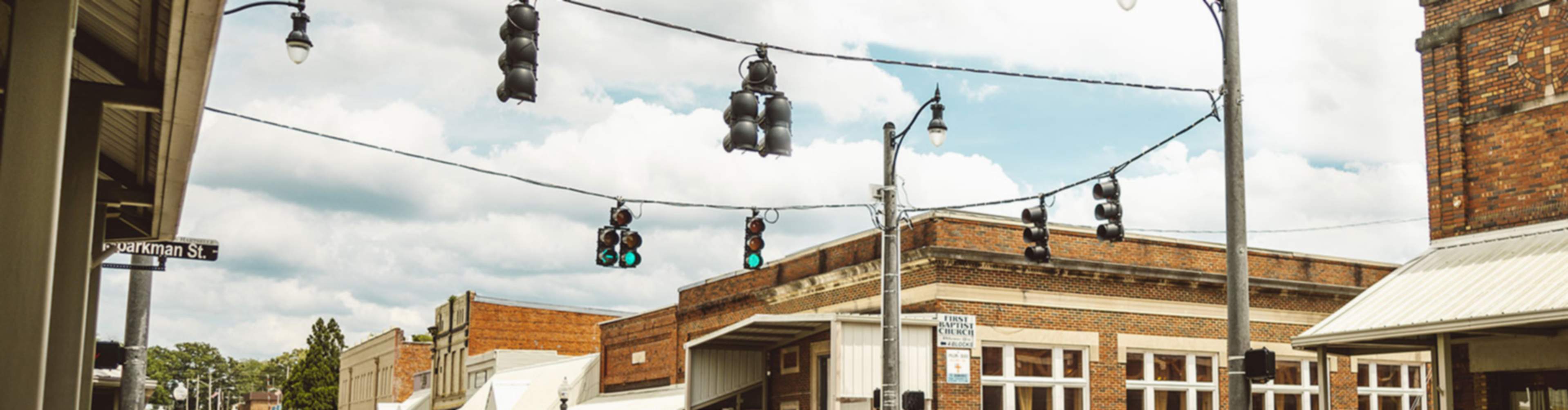 Downtown Hartselle, Alabama Intersection