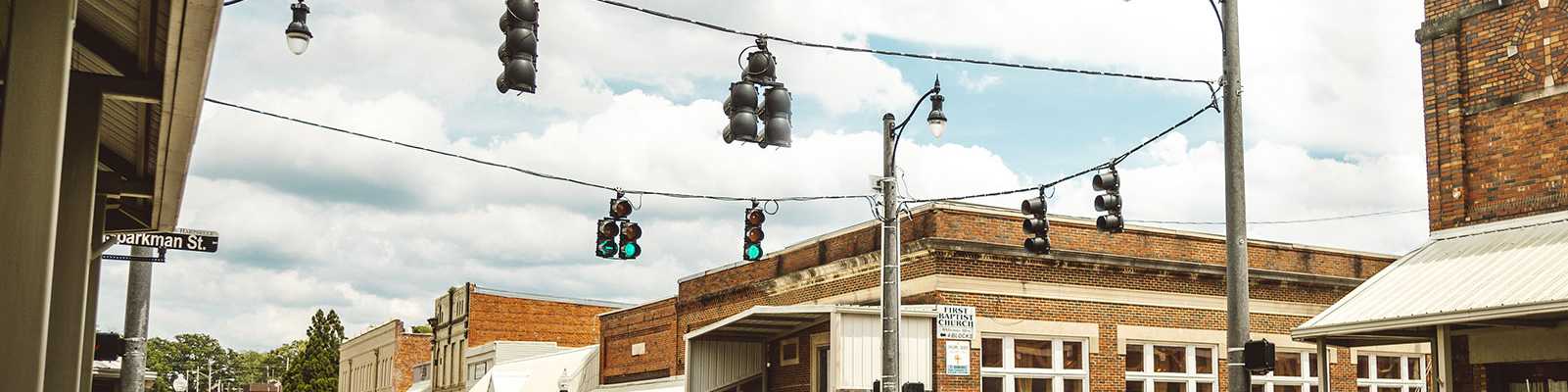 Downtown Hartselle, Alabama Intersection