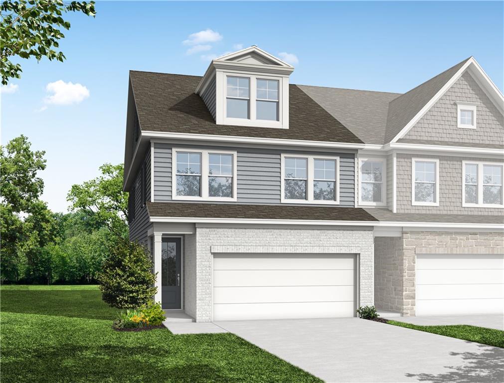 Two-story Durham E floor plan by Davidson Homes with a 2-car garage in Hemingway, Cumming, Georgia.