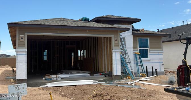 Construction of The Coronado A floor plan by Davidson Homes in South Ranch Destination Collection, Prescott, Arizona.