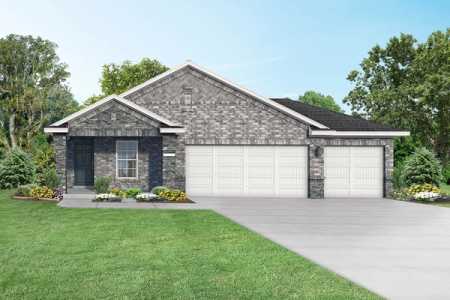 Exterior of The Riviera C, a one-story home with landscaping