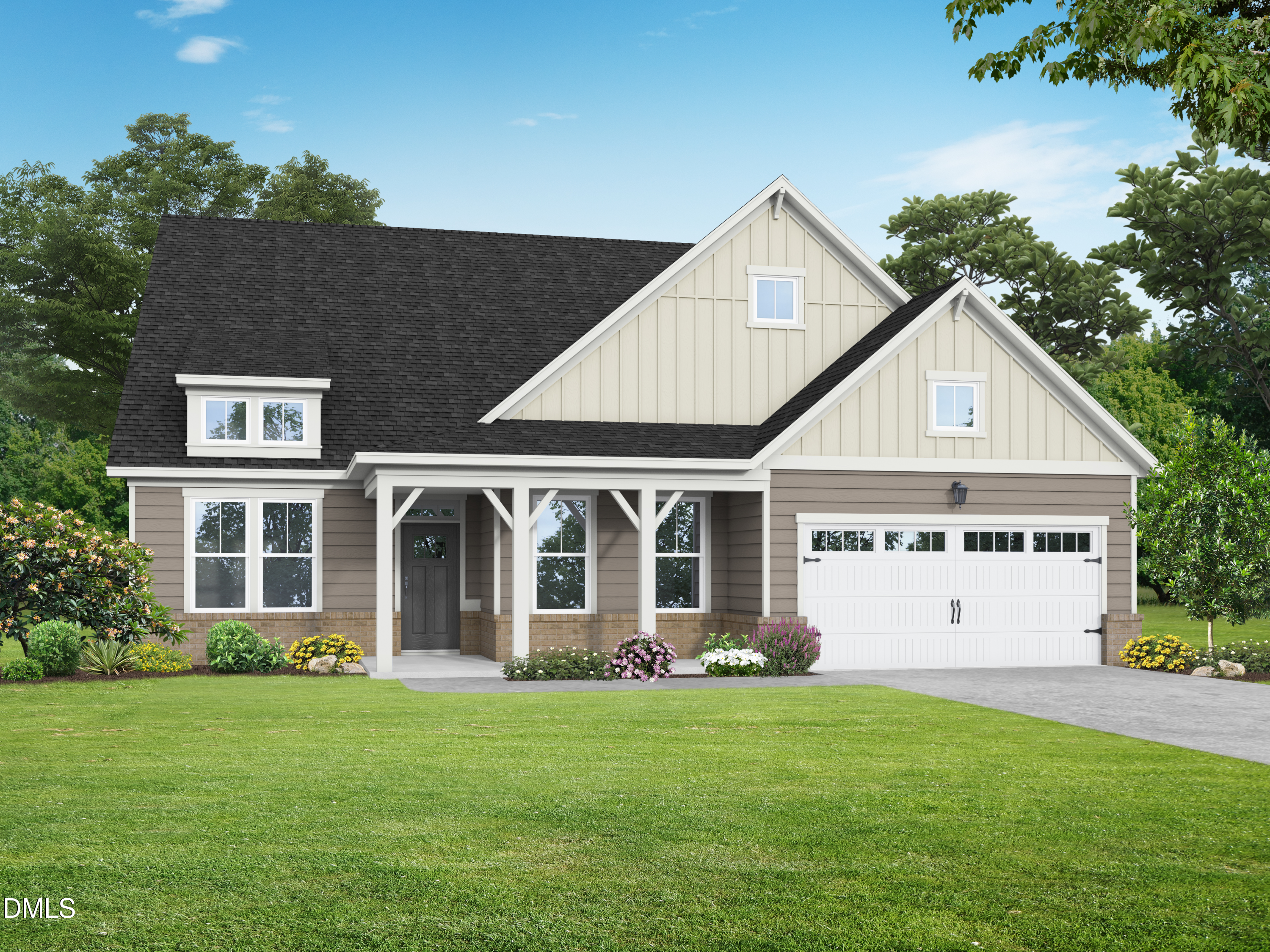 The Magnolia A model by Davidson Homes, a 3-bedroom, 2.5-bath house with a 2-car garage in Retreat at North Main, Lillington.