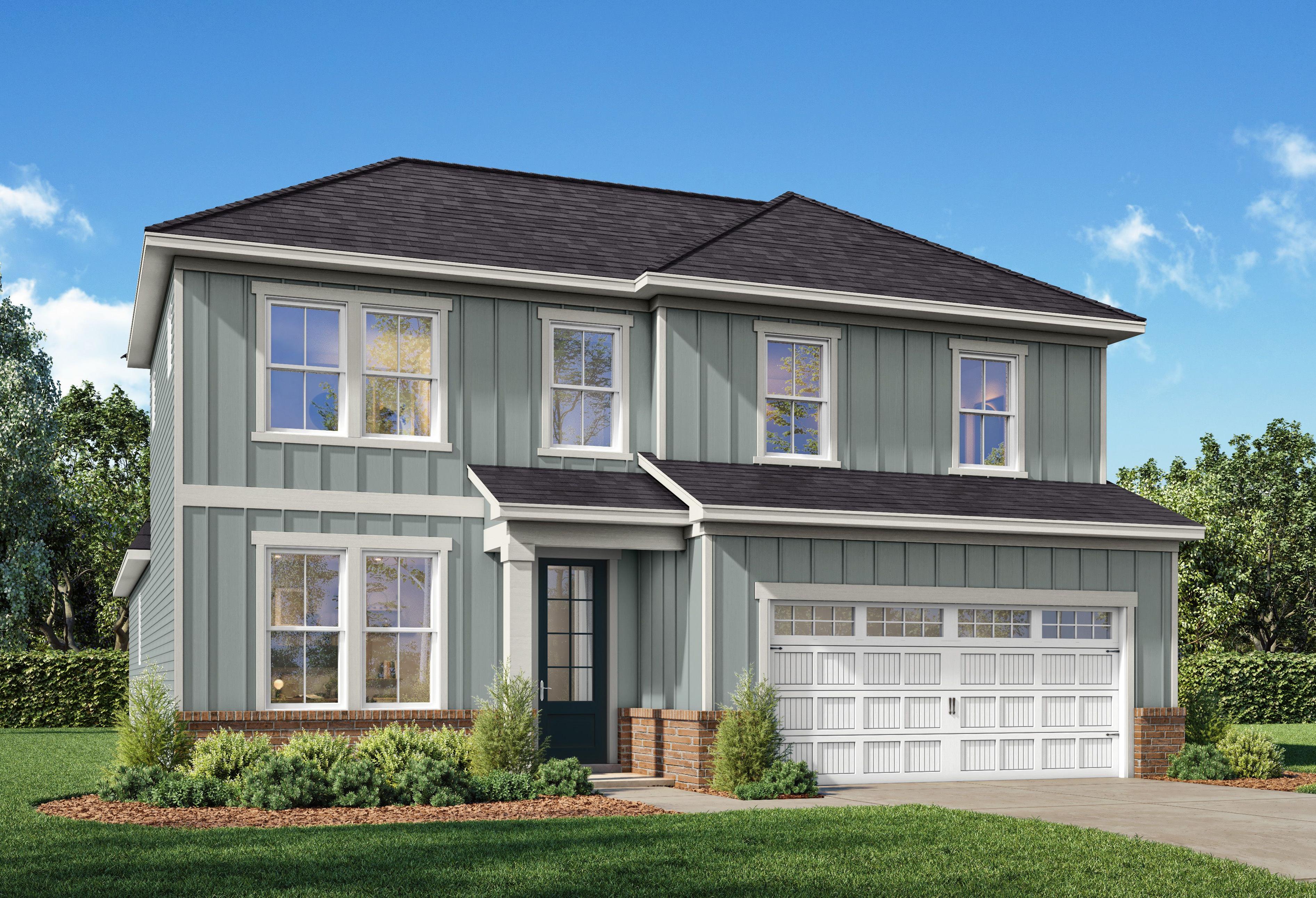 Exterior view of Davidson Homes' The Ashport K Floor Plan